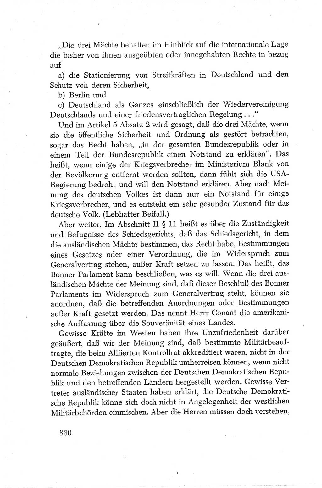 Protokoll der Verhandlungen des Ⅳ. Parteitages der Sozialistischen Einheitspartei Deutschlands (SED) [Deutsche Demokratische Republik (DDR)] 1954, Seite 860