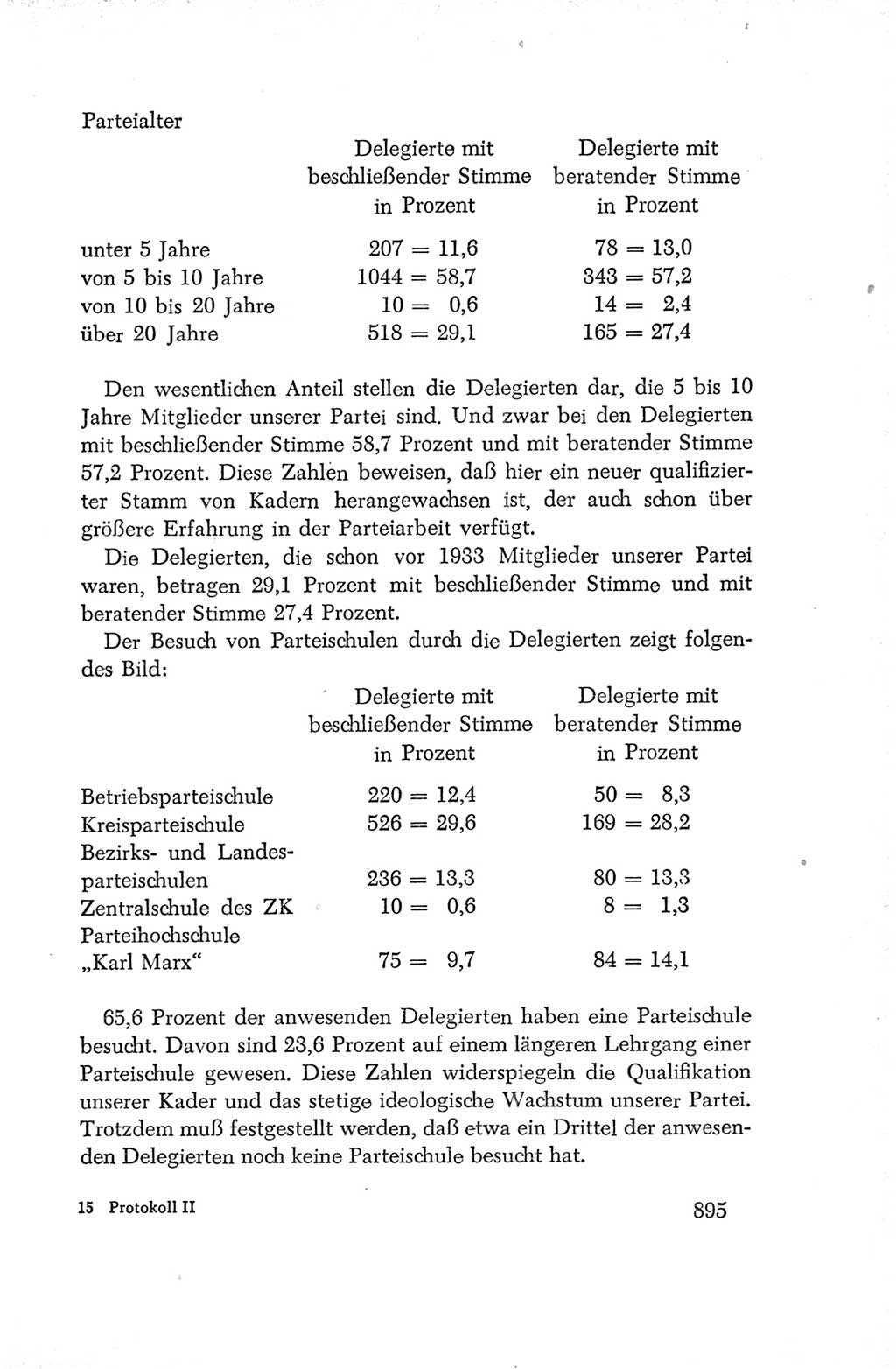 Protokoll der Verhandlungen des Ⅳ. Parteitages der Sozialistischen Einheitspartei Deutschlands (SED) [Deutsche Demokratische Republik (DDR)] 1954, Seite 895