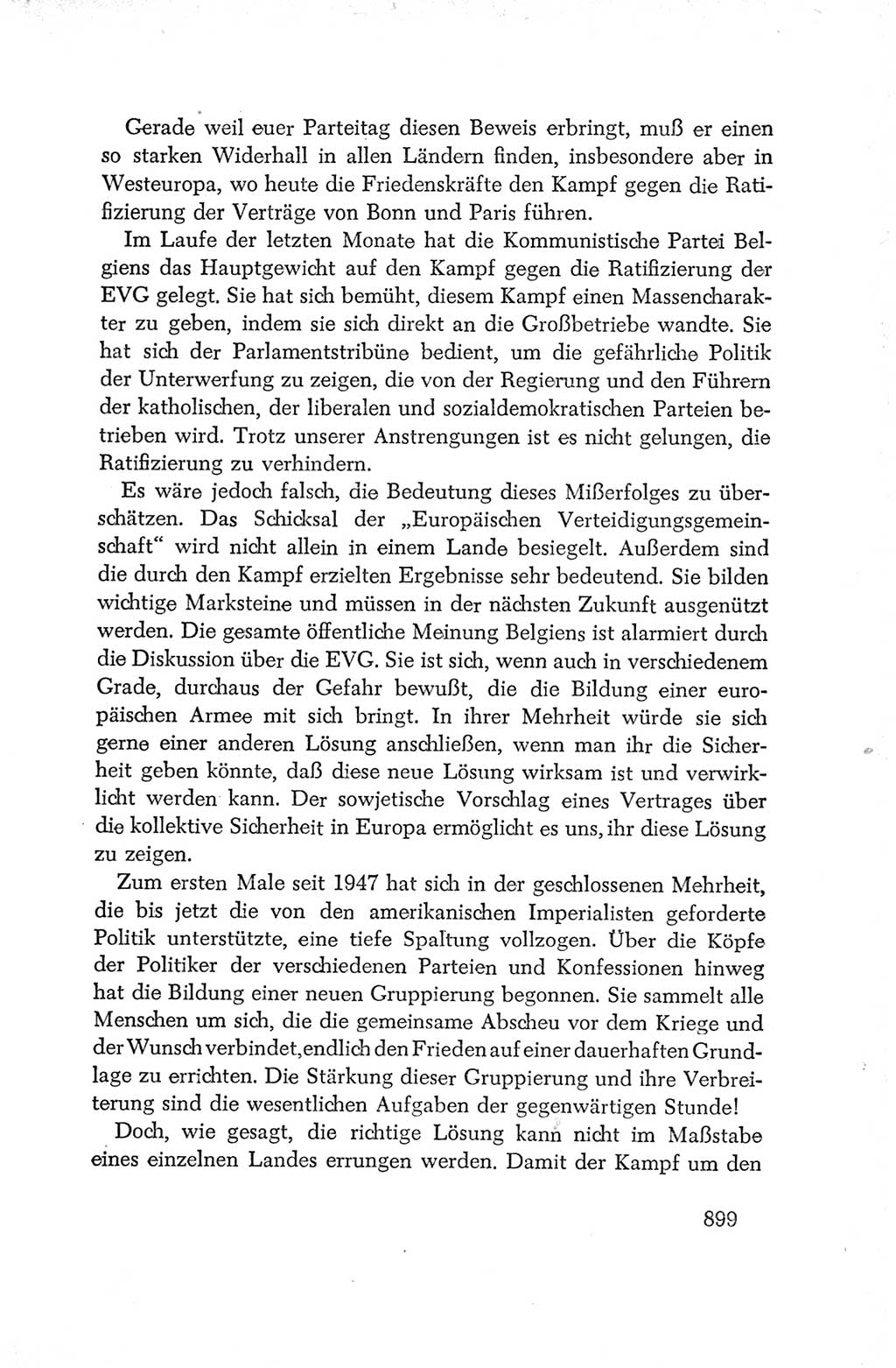 Protokoll der Verhandlungen des Ⅳ. Parteitages der Sozialistischen Einheitspartei Deutschlands (SED) [Deutsche Demokratische Republik (DDR)] 1954, Seite 899
