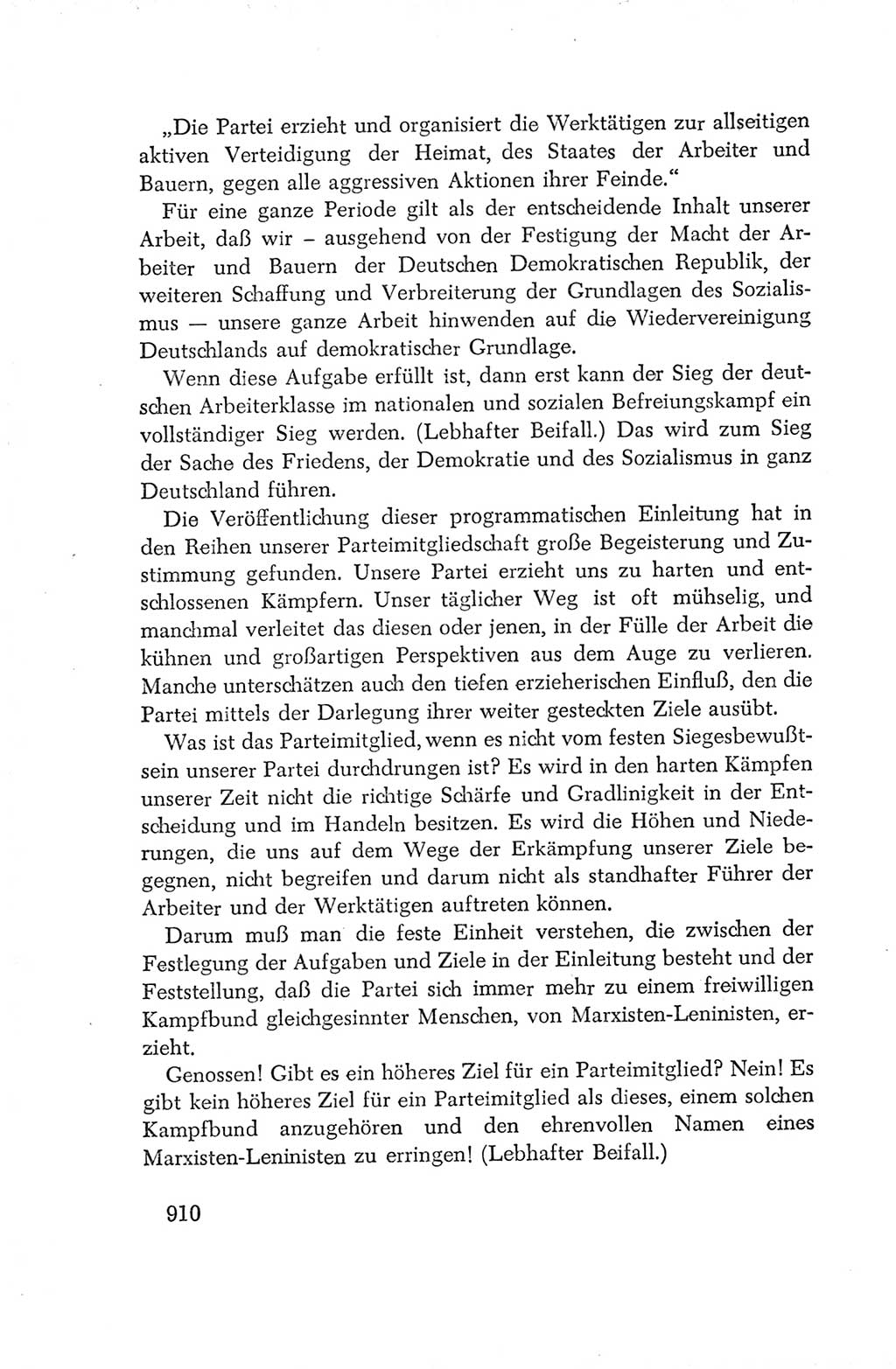 Protokoll der Verhandlungen des Ⅳ. Parteitages der Sozialistischen Einheitspartei Deutschlands (SED) [Deutsche Demokratische Republik (DDR)] 1954, Seite 910