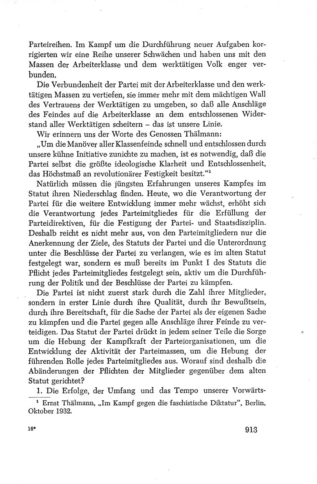 Protokoll der Verhandlungen des Ⅳ. Parteitages der Sozialistischen Einheitspartei Deutschlands (SED) [Deutsche Demokratische Republik (DDR)] 1954, Seite 913