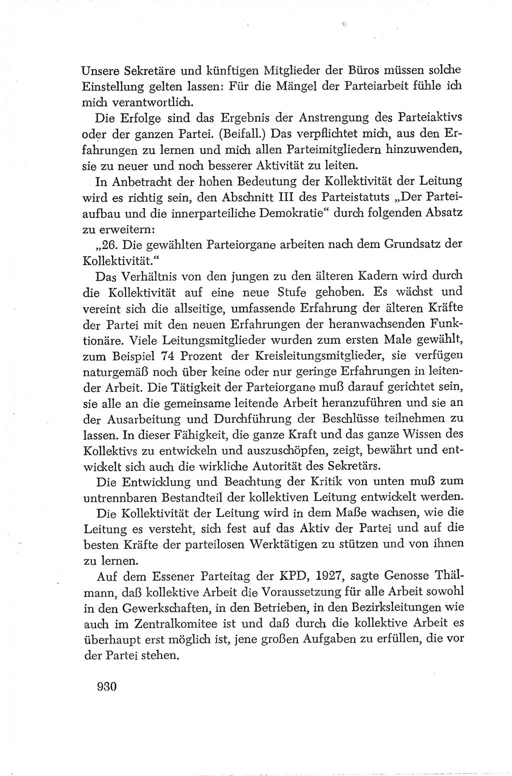 Protokoll der Verhandlungen des Ⅳ. Parteitages der Sozialistischen Einheitspartei Deutschlands (SED) [Deutsche Demokratische Republik (DDR)] 1954, Seite 930