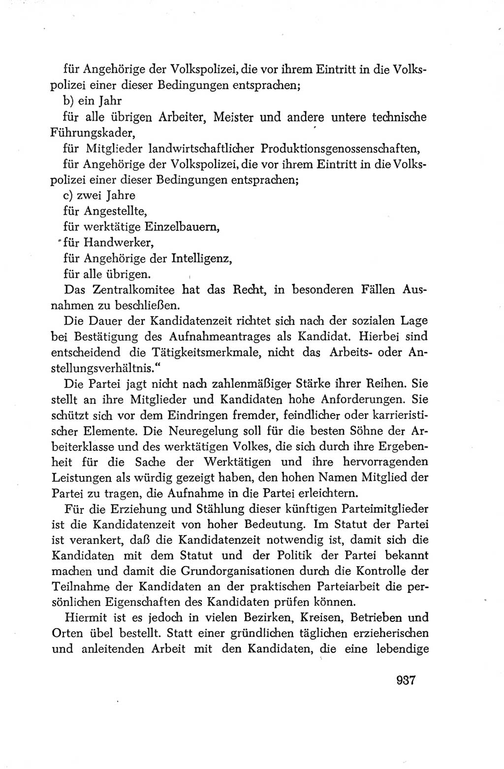 Protokoll der Verhandlungen des Ⅳ. Parteitages der Sozialistischen Einheitspartei Deutschlands (SED) [Deutsche Demokratische Republik (DDR)] 1954, Seite 937