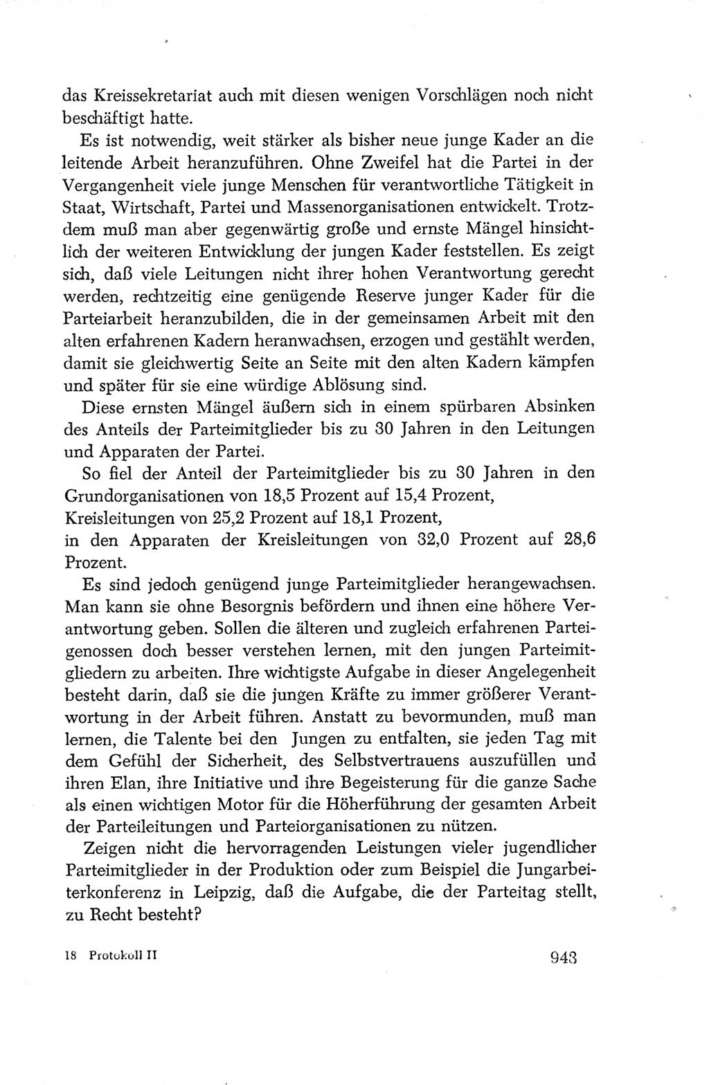 Protokoll der Verhandlungen des Ⅳ. Parteitages der Sozialistischen Einheitspartei Deutschlands (SED) [Deutsche Demokratische Republik (DDR)] 1954, Seite 943