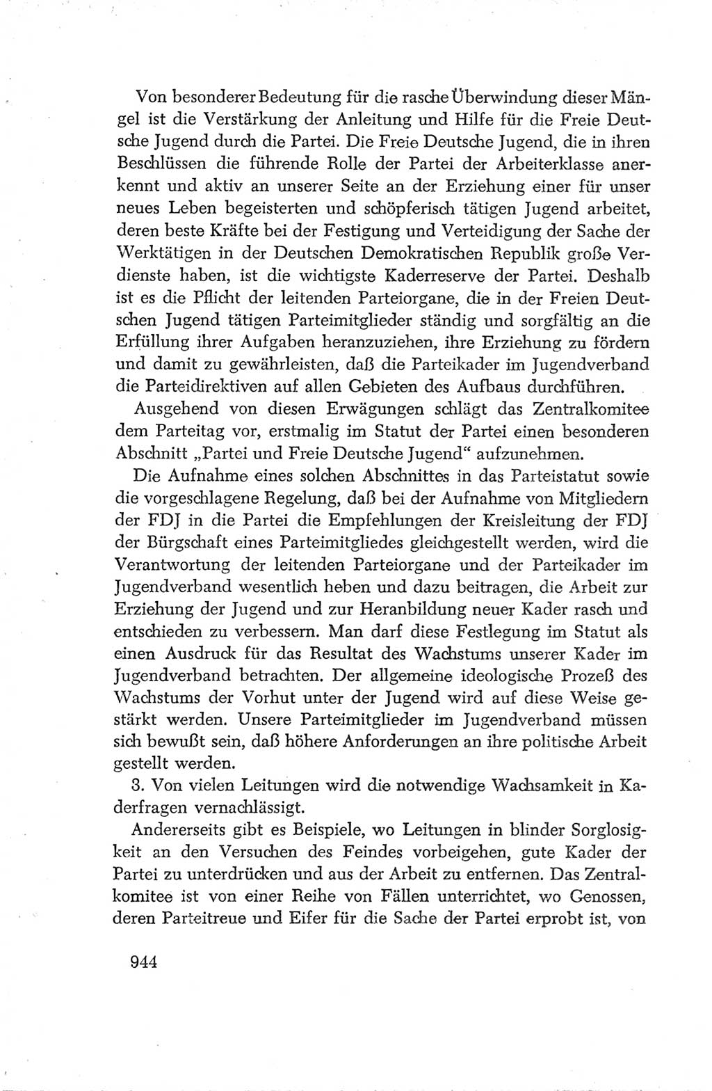 Protokoll der Verhandlungen des Ⅳ. Parteitages der Sozialistischen Einheitspartei Deutschlands (SED) [Deutsche Demokratische Republik (DDR)] 1954, Seite 944