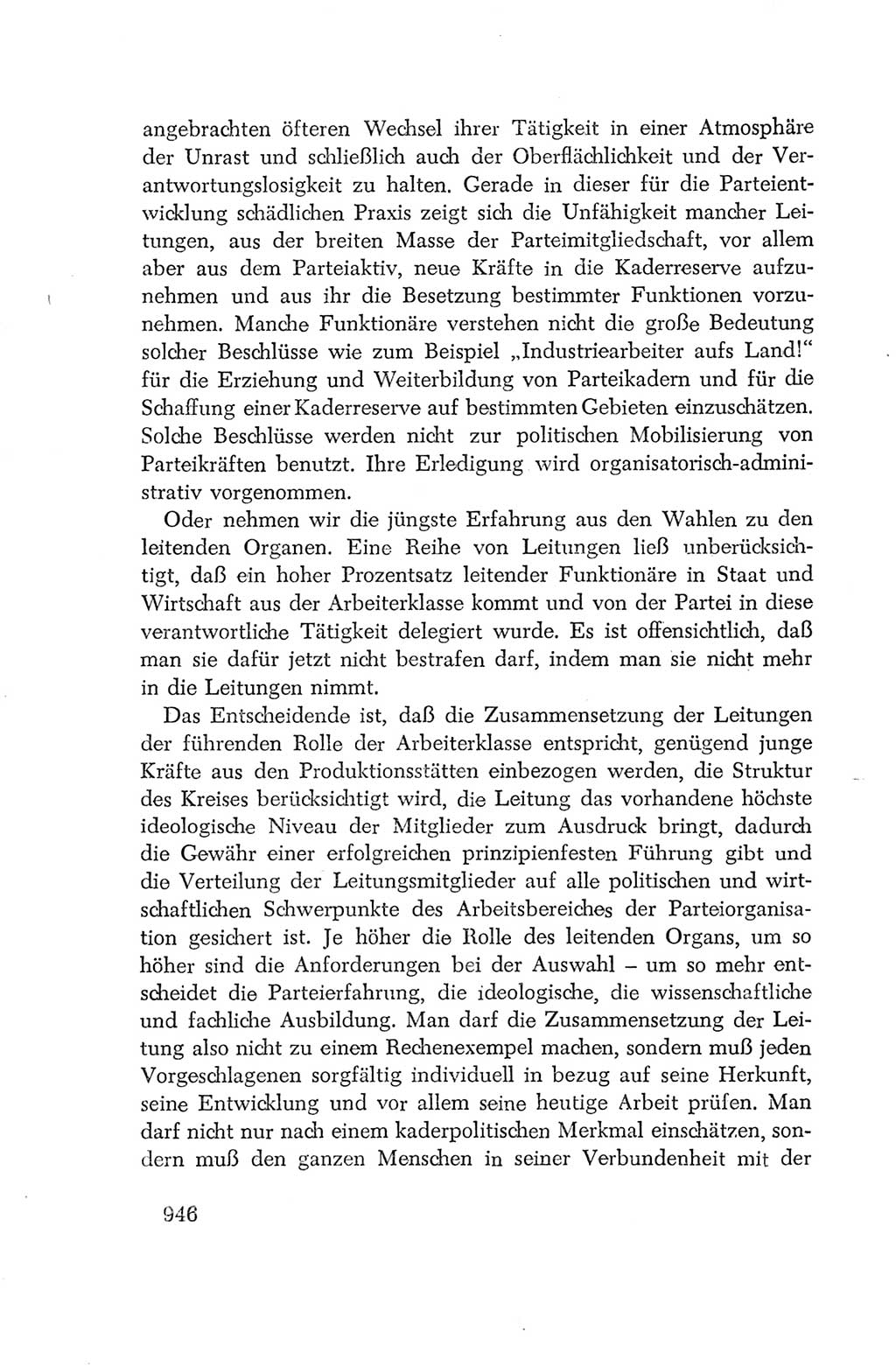 Protokoll der Verhandlungen des Ⅳ. Parteitages der Sozialistischen Einheitspartei Deutschlands (SED) [Deutsche Demokratische Republik (DDR)] 1954, Seite 946