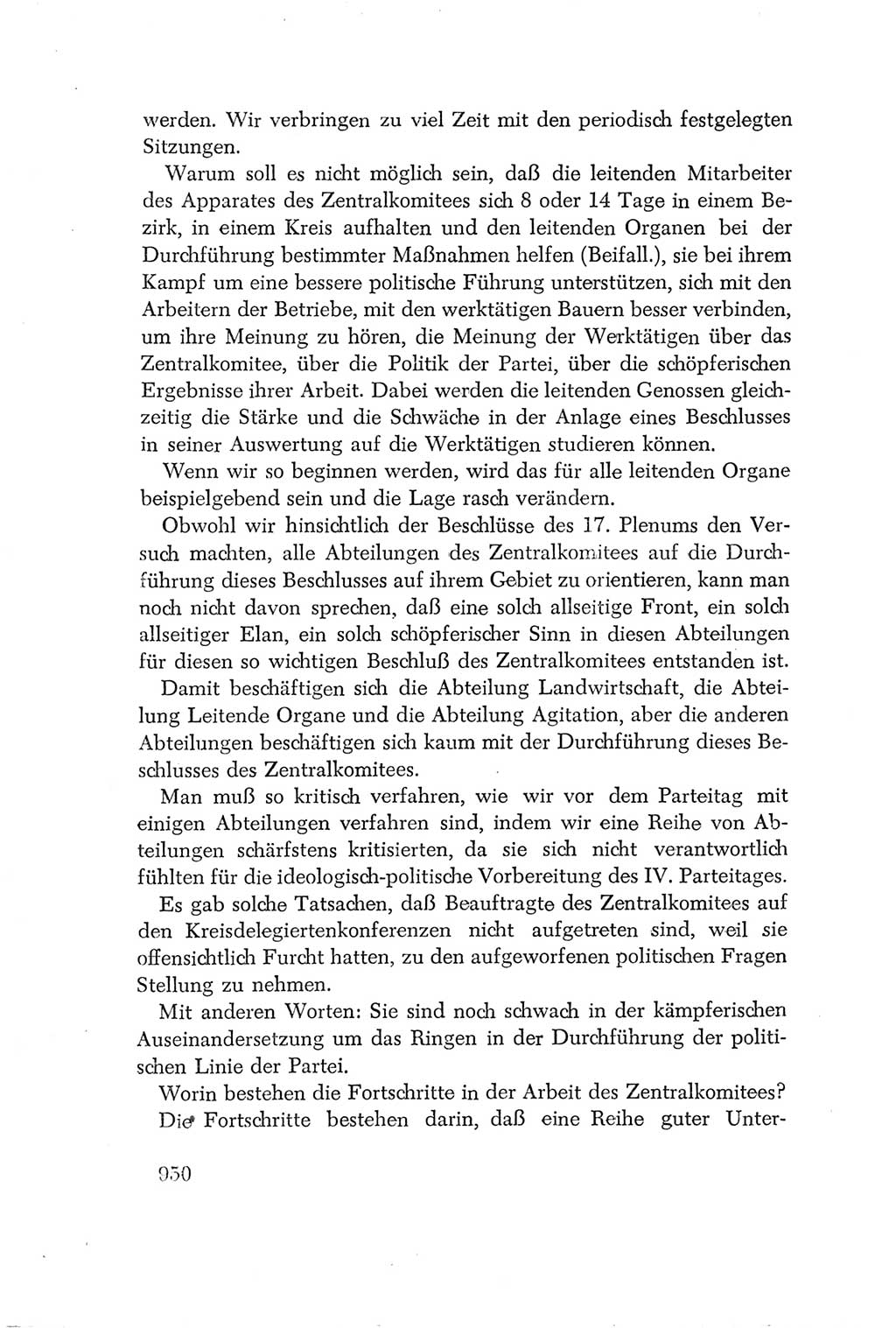 Protokoll der Verhandlungen des Ⅳ. Parteitages der Sozialistischen Einheitspartei Deutschlands (SED) [Deutsche Demokratische Republik (DDR)] 1954, Seite 950