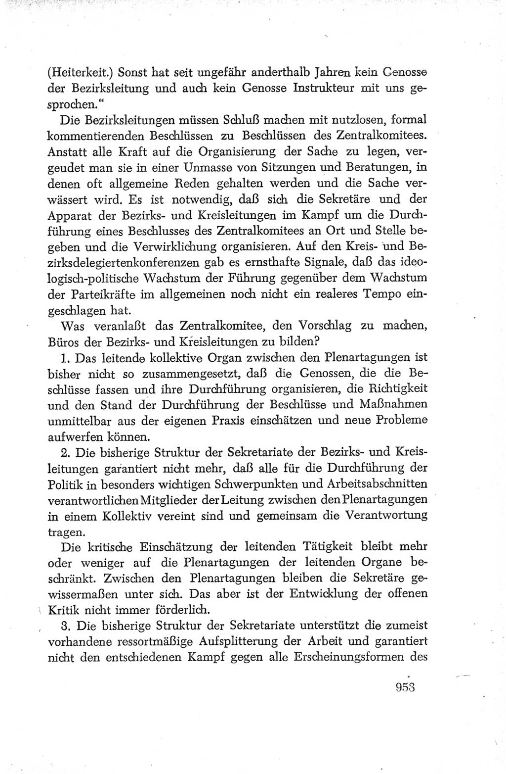 Protokoll der Verhandlungen des Ⅳ. Parteitages der Sozialistischen Einheitspartei Deutschlands (SED) [Deutsche Demokratische Republik (DDR)] 1954, Seite 953