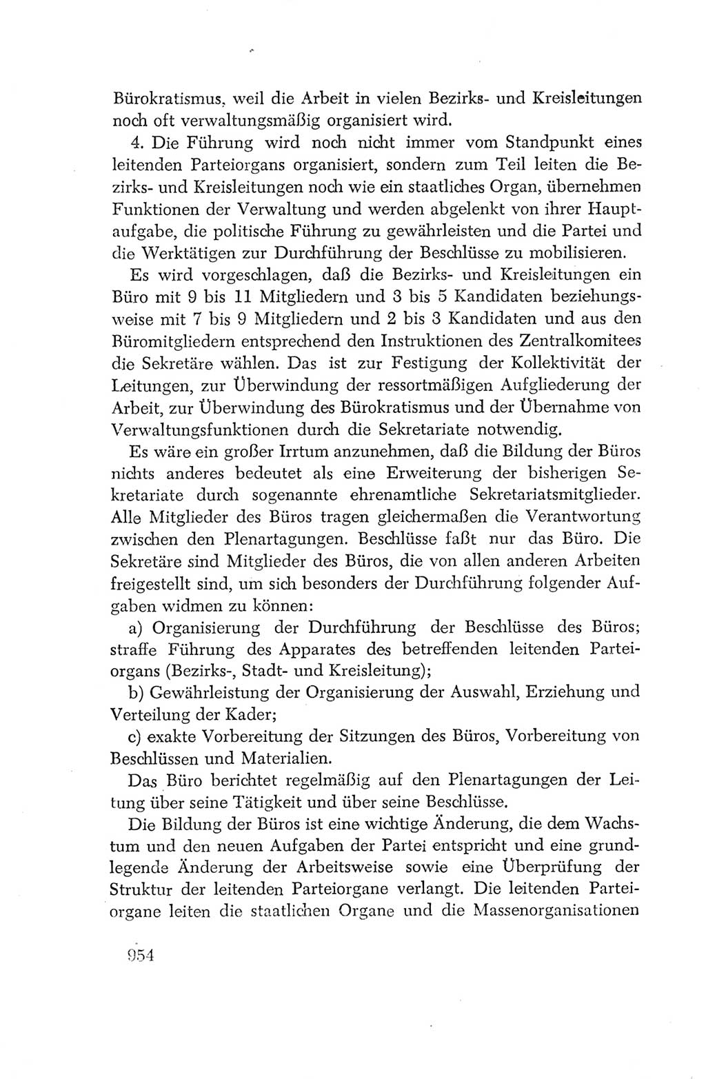 Protokoll der Verhandlungen des Ⅳ. Parteitages der Sozialistischen Einheitspartei Deutschlands (SED) [Deutsche Demokratische Republik (DDR)] 1954, Seite 954