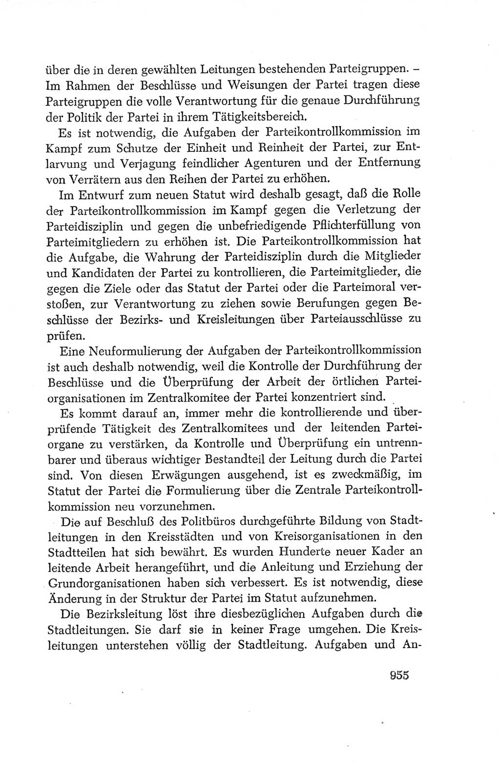 Protokoll der Verhandlungen des Ⅳ. Parteitages der Sozialistischen Einheitspartei Deutschlands (SED) [Deutsche Demokratische Republik (DDR)] 1954, Seite 955
