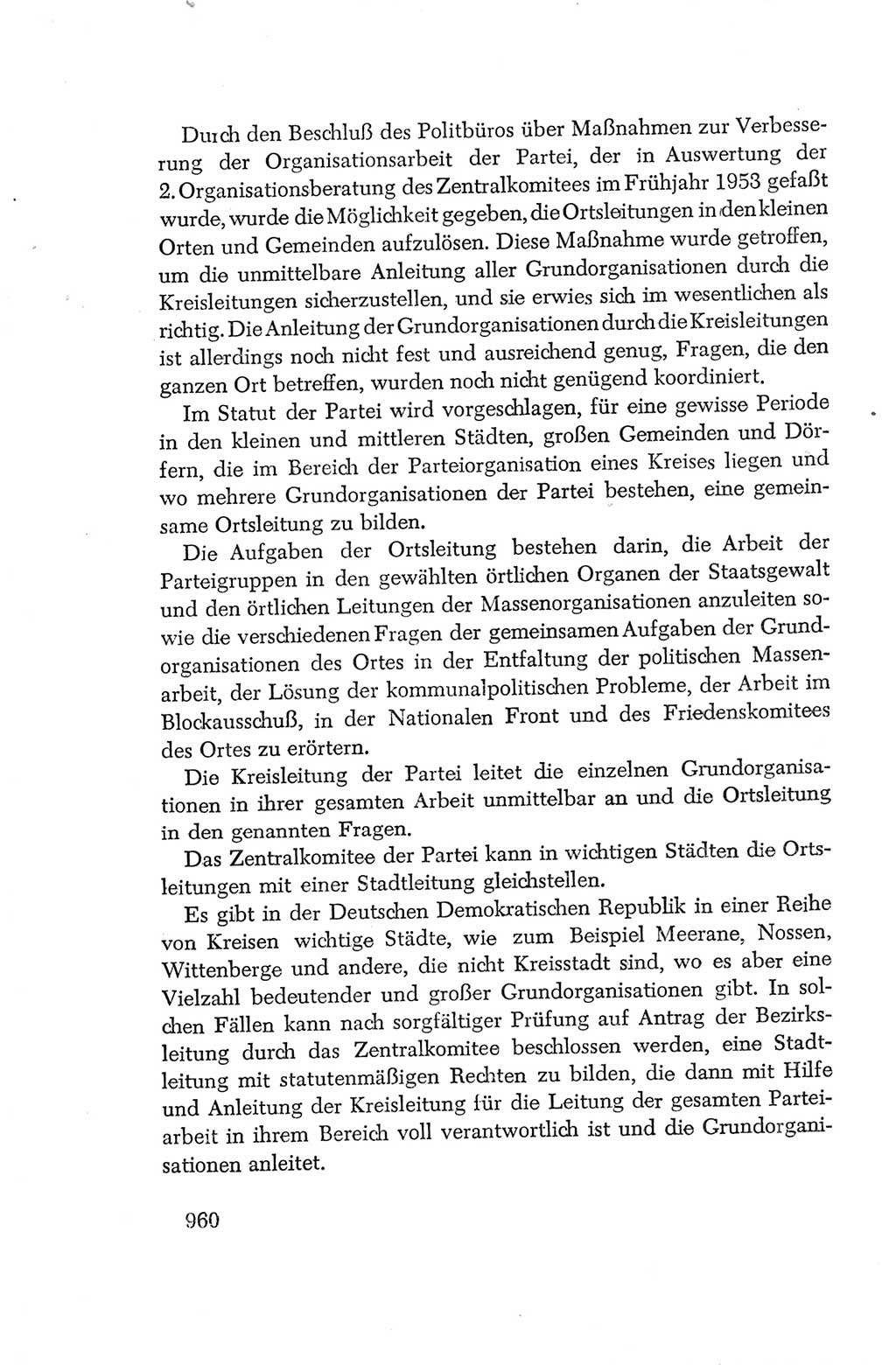 Protokoll der Verhandlungen des Ⅳ. Parteitages der Sozialistischen Einheitspartei Deutschlands (SED) [Deutsche Demokratische Republik (DDR)] 1954, Seite 960