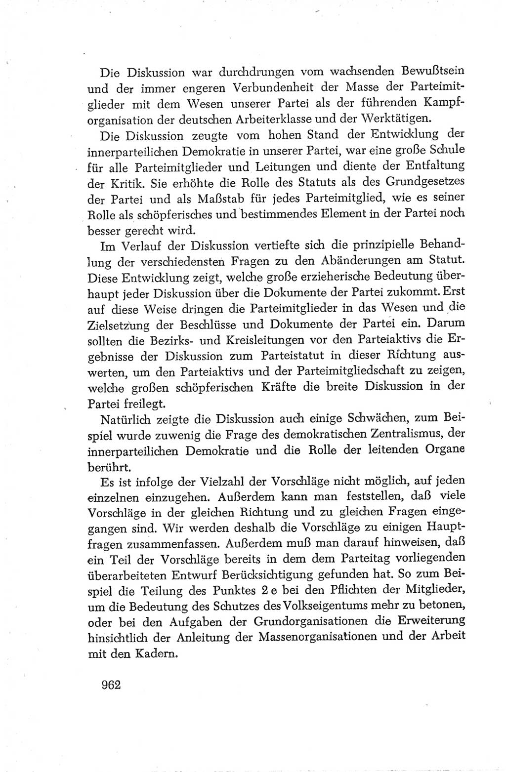 Protokoll der Verhandlungen des Ⅳ. Parteitages der Sozialistischen Einheitspartei Deutschlands (SED) [Deutsche Demokratische Republik (DDR)] 1954, Seite 962