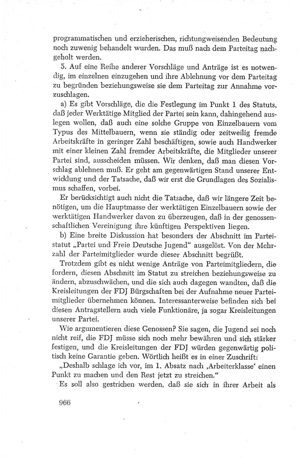 Protokoll der Verhandlungen des Ⅳ. Parteitages der Sozialistischen Einheitspartei Deutschlands (SED) [Deutsche Demokratische Republik (DDR)] 1954, Seite 966