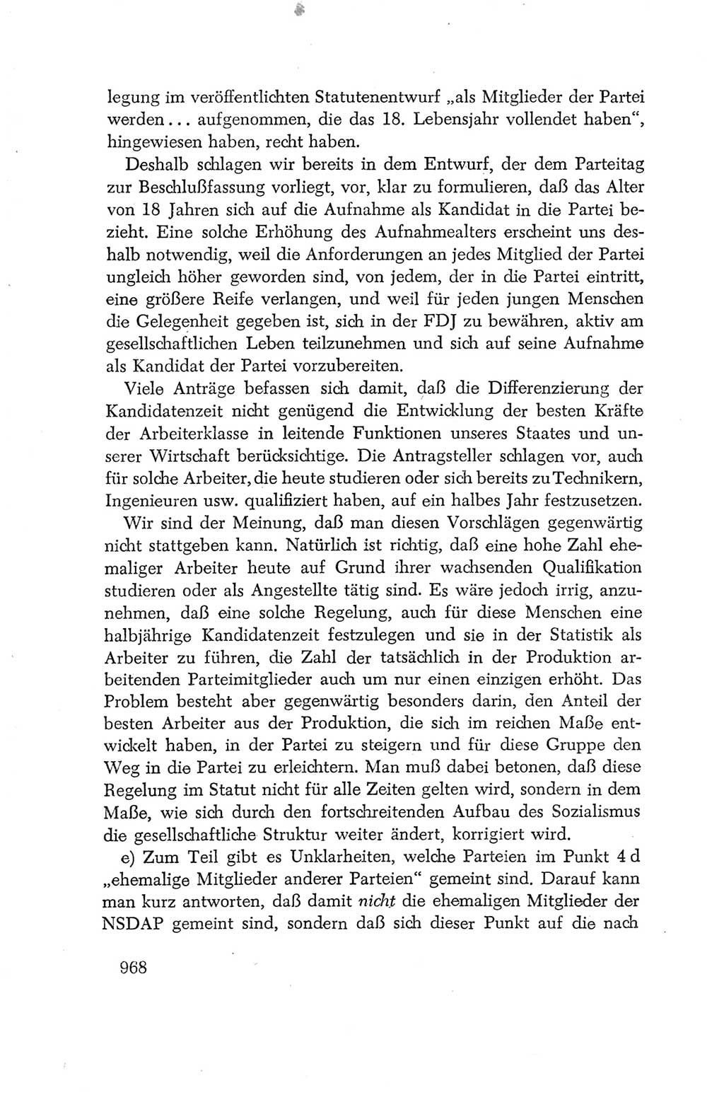 Protokoll der Verhandlungen des Ⅳ. Parteitages der Sozialistischen Einheitspartei Deutschlands (SED) [Deutsche Demokratische Republik (DDR)] 1954, Seite 968
