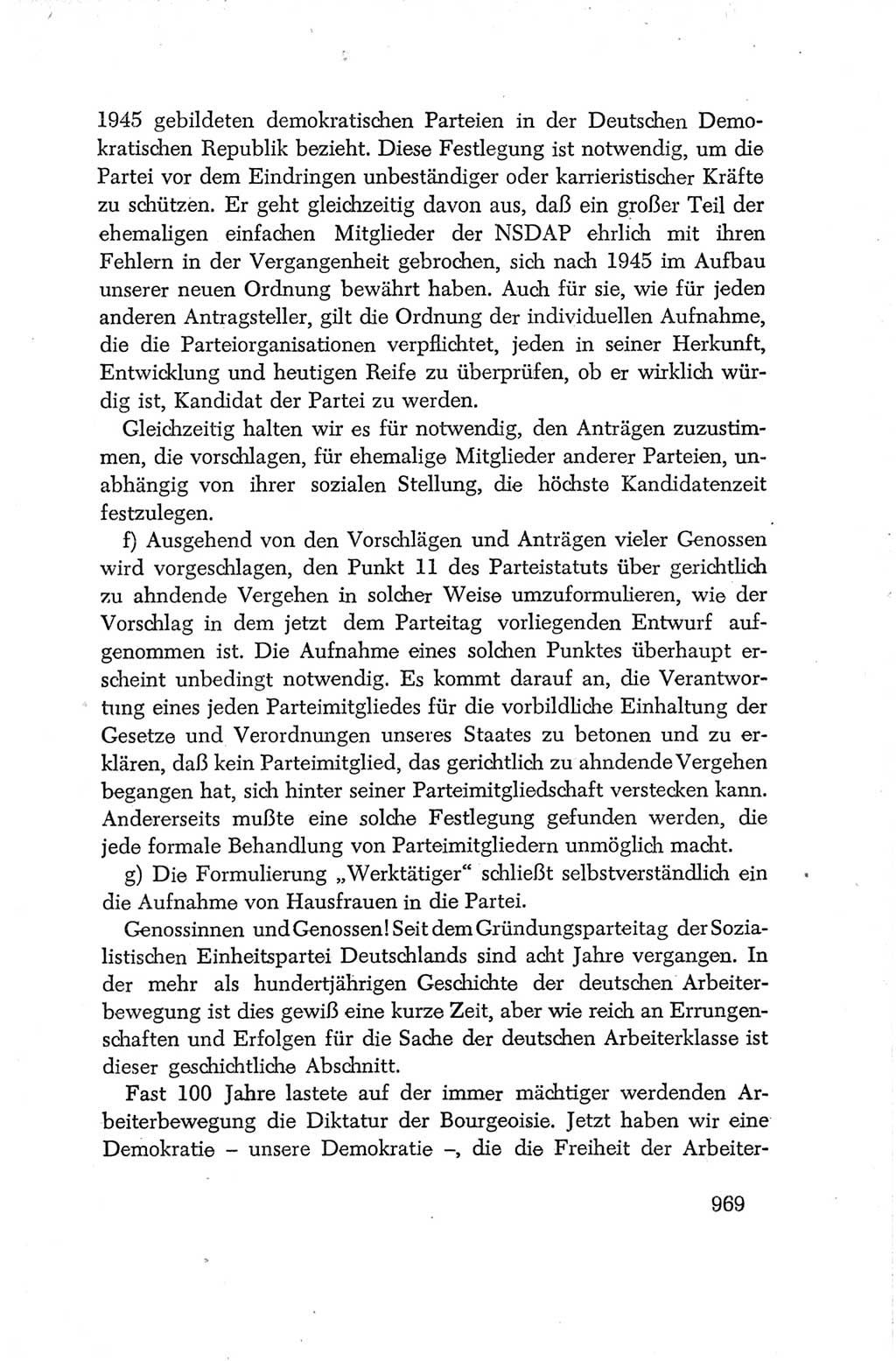 Protokoll der Verhandlungen des Ⅳ. Parteitages der Sozialistischen Einheitspartei Deutschlands (SED) [Deutsche Demokratische Republik (DDR)] 1954, Seite 969