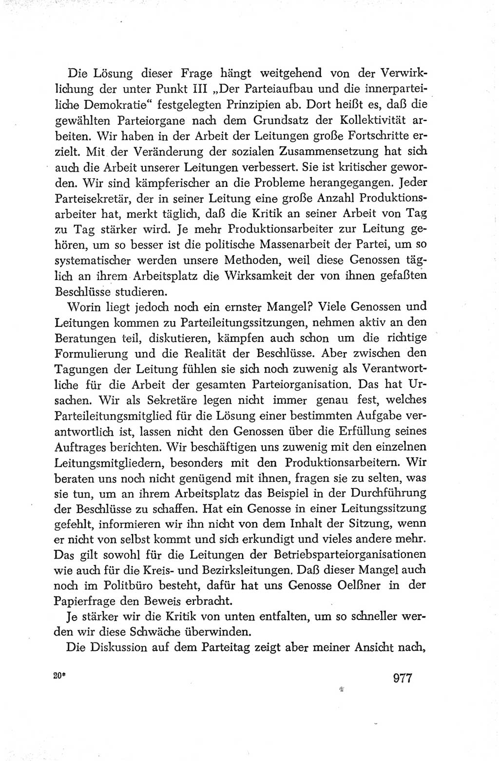 Protokoll der Verhandlungen des Ⅳ. Parteitages der Sozialistischen Einheitspartei Deutschlands (SED) [Deutsche Demokratische Republik (DDR)] 1954, Seite 977