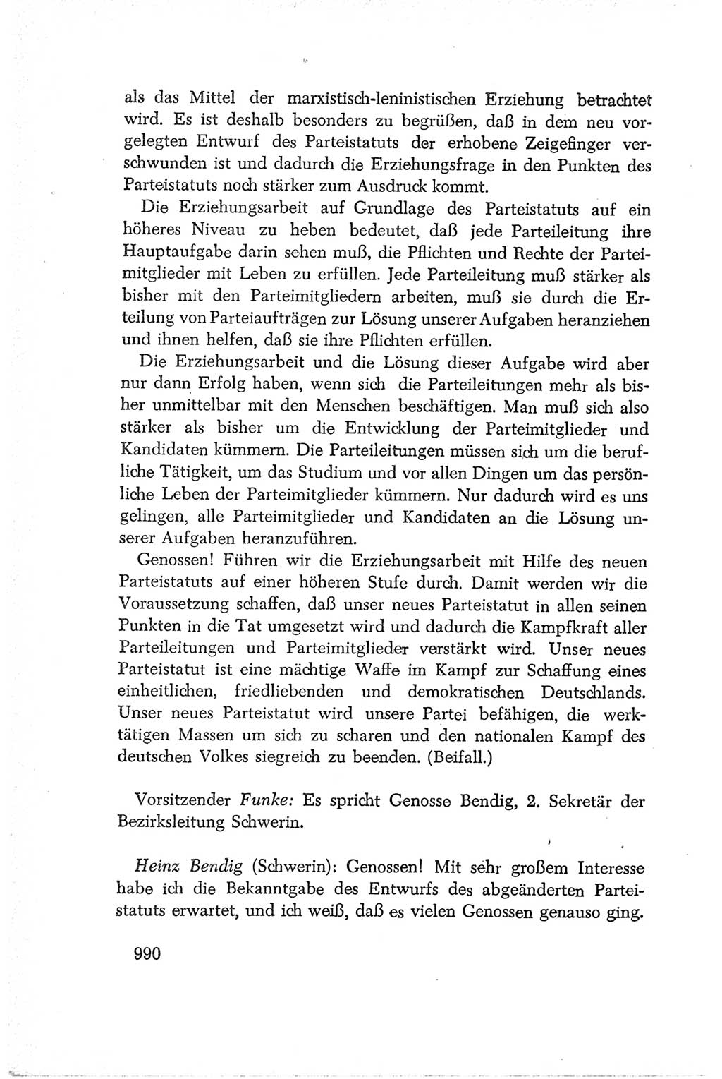 Protokoll der Verhandlungen des Ⅳ. Parteitages der Sozialistischen Einheitspartei Deutschlands (SED) [Deutsche Demokratische Republik (DDR)] 1954, Seite 990