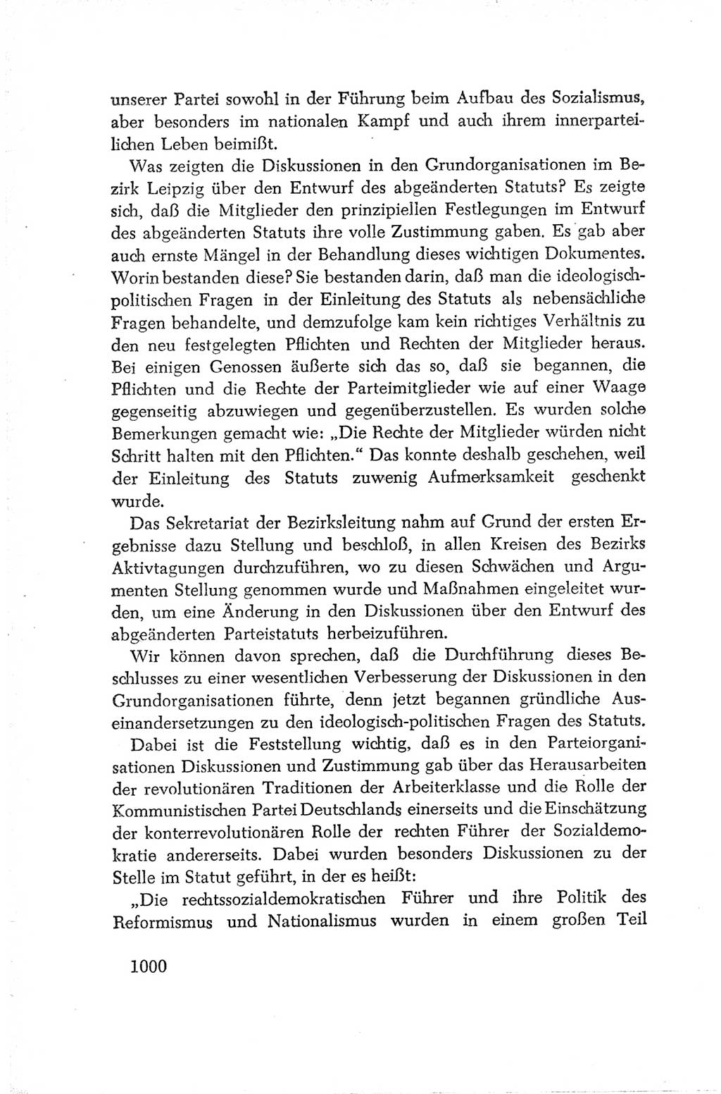Protokoll der Verhandlungen des Ⅳ. Parteitages der Sozialistischen Einheitspartei Deutschlands (SED) [Deutsche Demokratische Republik (DDR)] 1954, Seite 1000