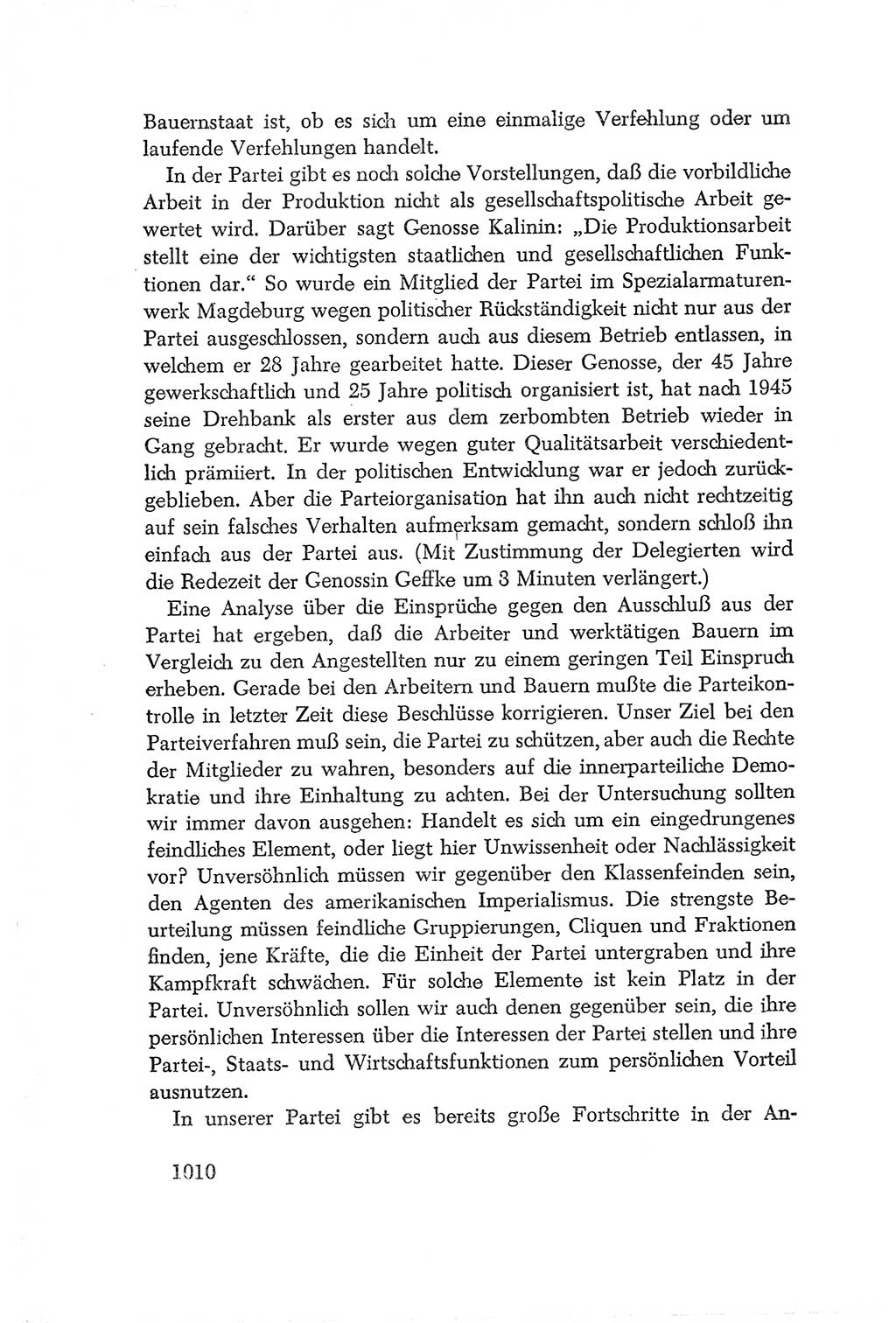 Protokoll der Verhandlungen des Ⅳ. Parteitages der Sozialistischen Einheitspartei Deutschlands (SED) [Deutsche Demokratische Republik (DDR)] 1954, Seite 1010