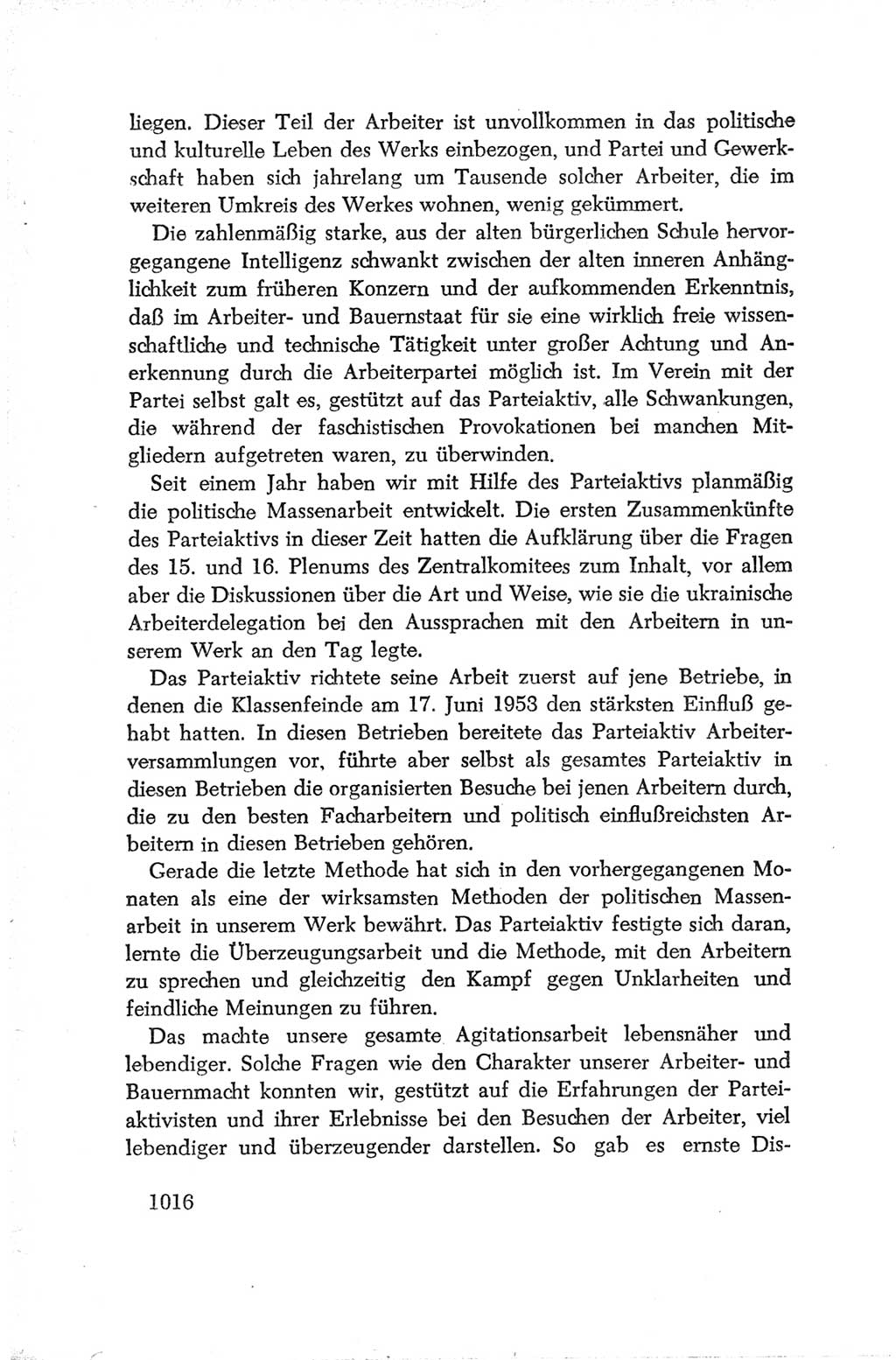 Protokoll der Verhandlungen des Ⅳ. Parteitages der Sozialistischen Einheitspartei Deutschlands (SED) [Deutsche Demokratische Republik (DDR)] 1954, Seite 1016