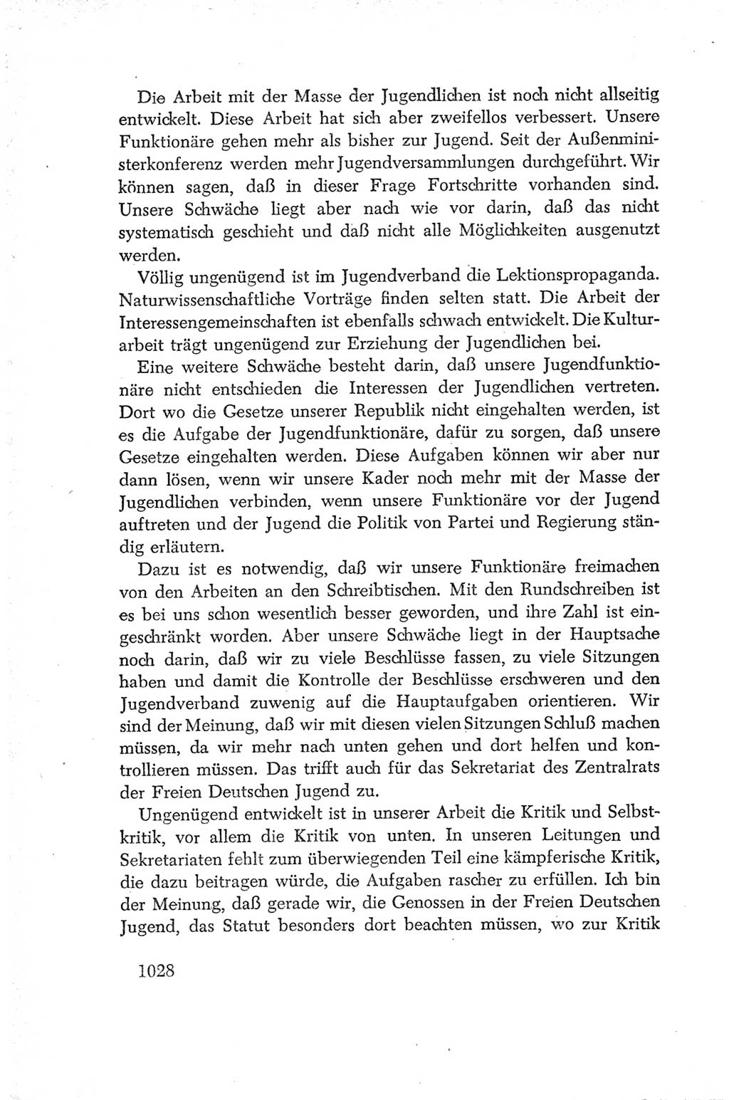 Protokoll der Verhandlungen des Ⅳ. Parteitages der Sozialistischen Einheitspartei Deutschlands (SED) [Deutsche Demokratische Republik (DDR)] 1954, Seite 1028