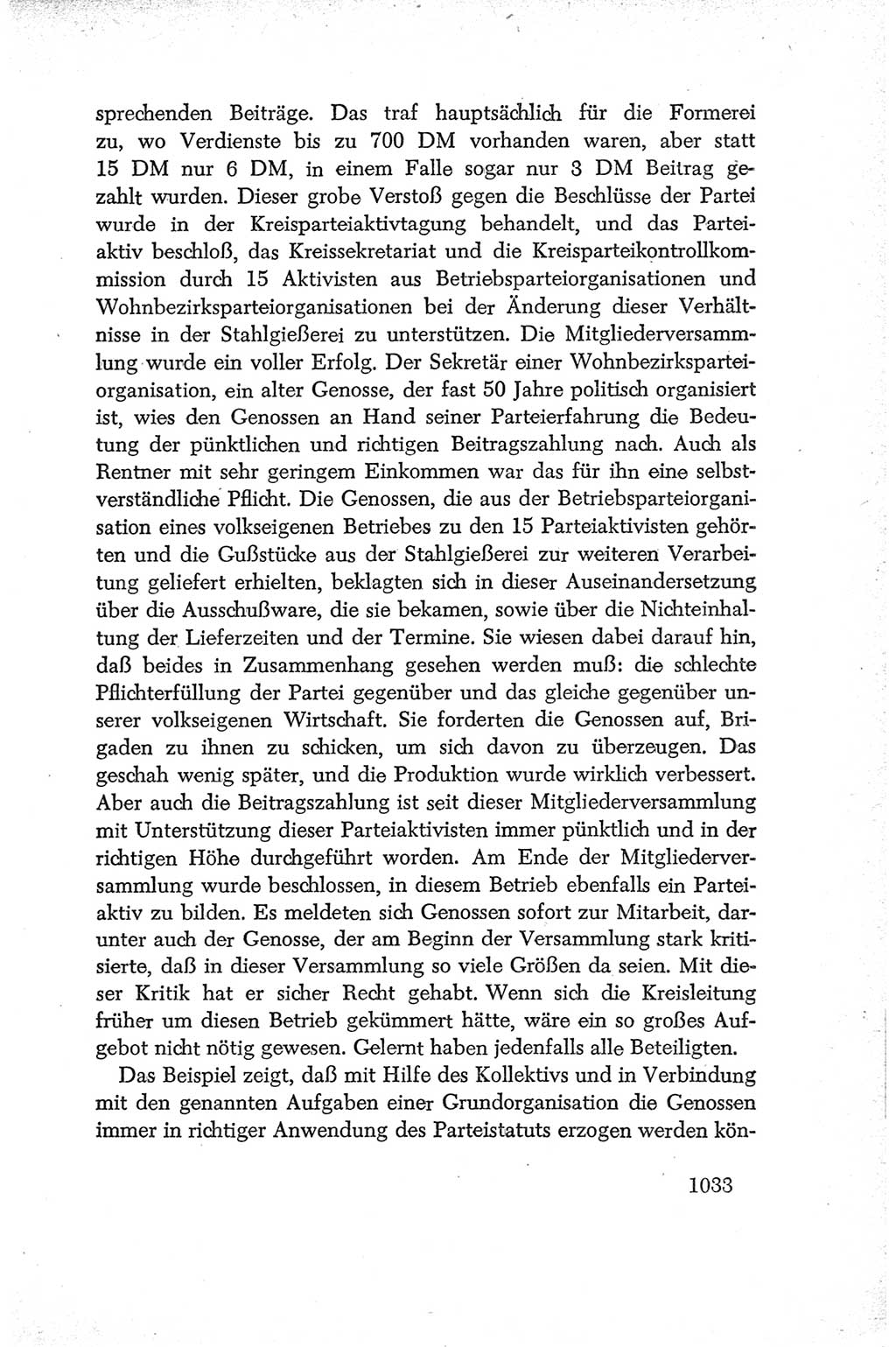 Protokoll der Verhandlungen des Ⅳ. Parteitages der Sozialistischen Einheitspartei Deutschlands (SED) [Deutsche Demokratische Republik (DDR)] 1954, Seite 1033