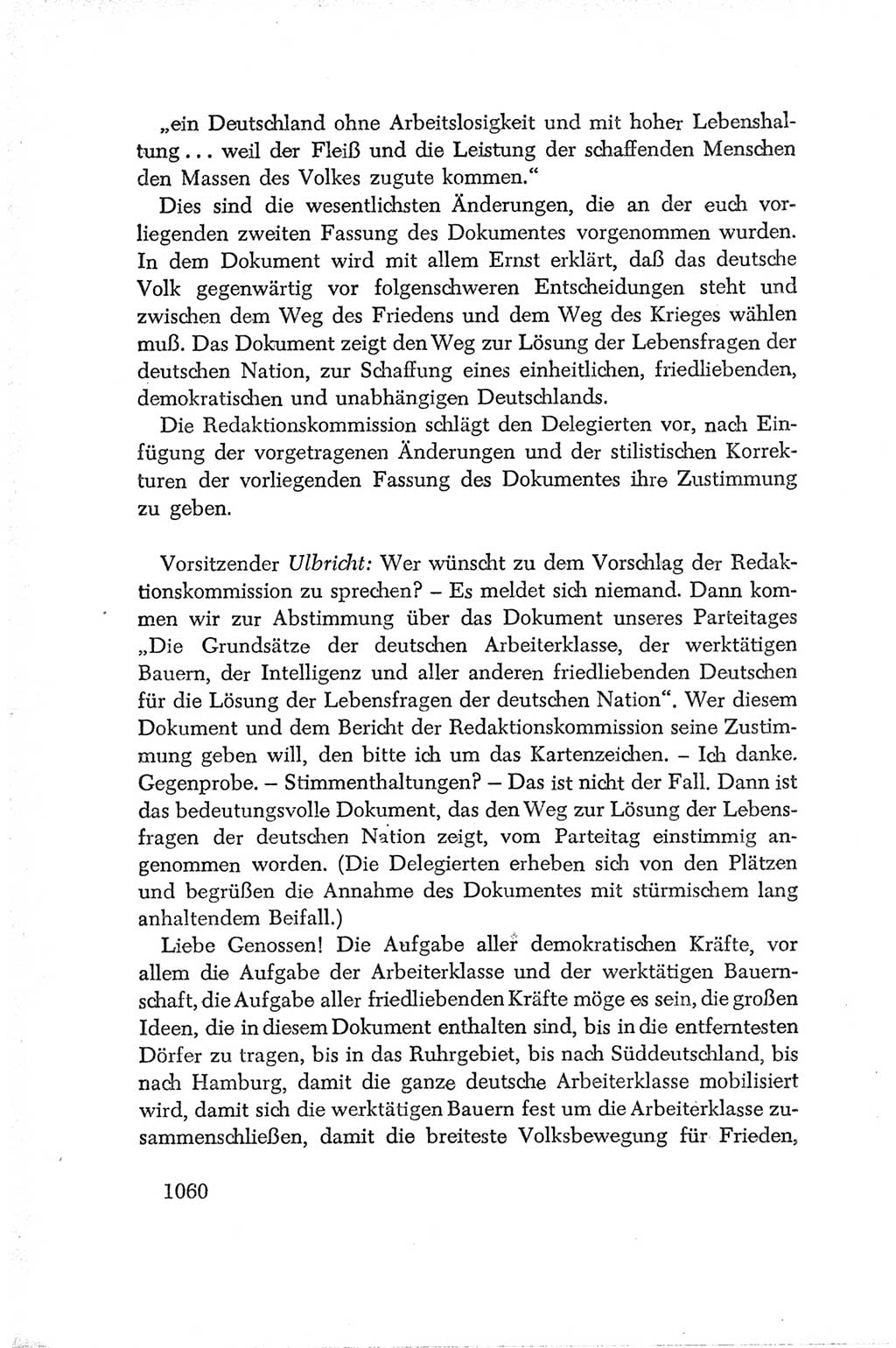Protokoll der Verhandlungen des Ⅳ. Parteitages der Sozialistischen Einheitspartei Deutschlands (SED) [Deutsche Demokratische Republik (DDR)] 1954, Seite 1060