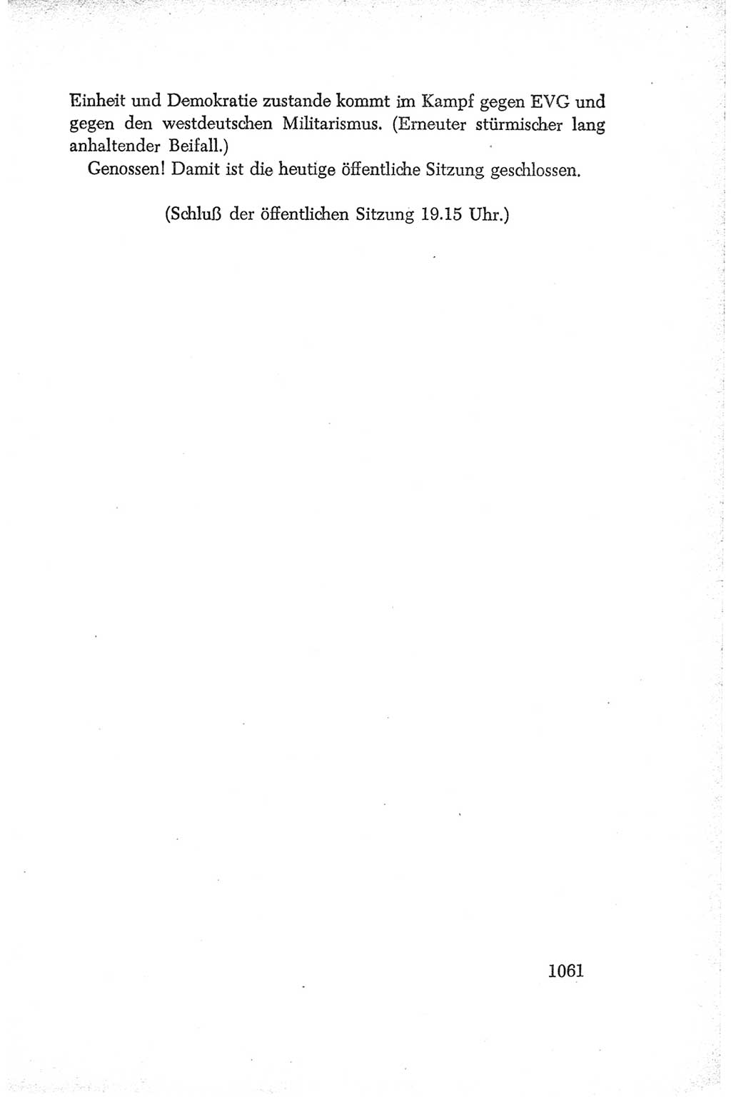 Protokoll der Verhandlungen des Ⅳ. Parteitages der Sozialistischen Einheitspartei Deutschlands (SED) [Deutsche Demokratische Republik (DDR)] 1954, Seite 1061