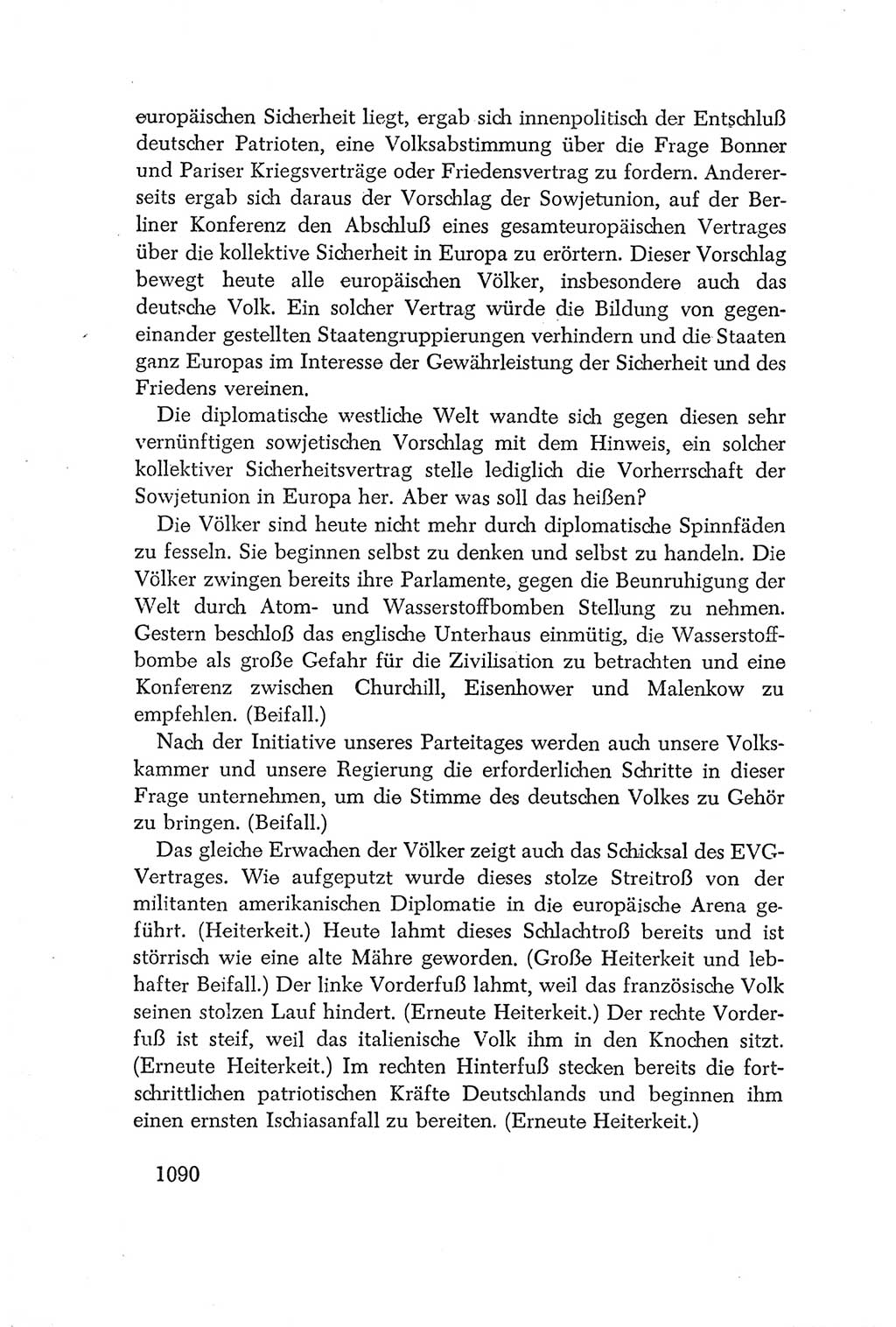 Protokoll der Verhandlungen des Ⅳ. Parteitages der Sozialistischen Einheitspartei Deutschlands (SED) [Deutsche Demokratische Republik (DDR)] 1954, Seite 1090