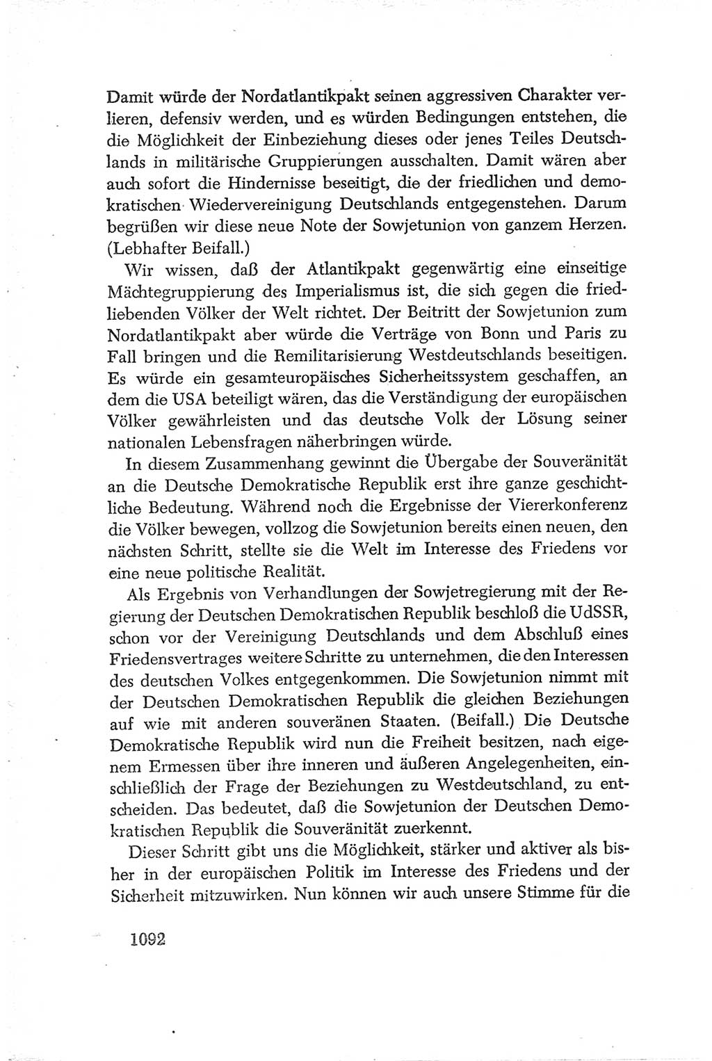 Protokoll der Verhandlungen des Ⅳ. Parteitages der Sozialistischen Einheitspartei Deutschlands (SED) [Deutsche Demokratische Republik (DDR)] 1954, Seite 1092