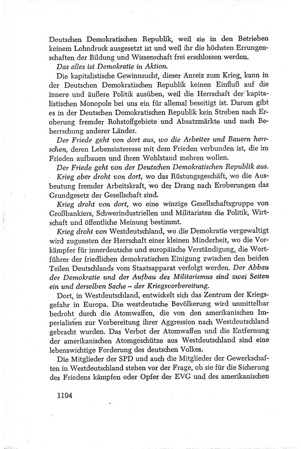 Protokoll der Verhandlungen des Ⅳ. Parteitages der Sozialistischen Einheitspartei Deutschlands (SED) [Deutsche Demokratische Republik (DDR)] 1954, Seite 1104