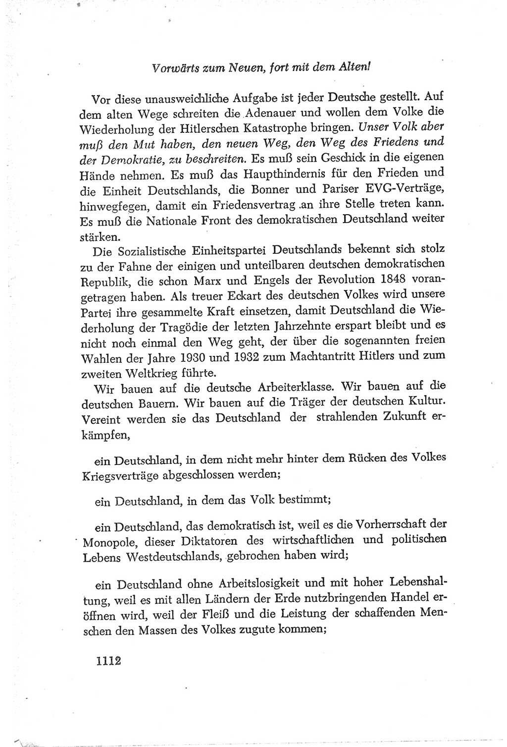 Protokoll der Verhandlungen des Ⅳ. Parteitages der Sozialistischen Einheitspartei Deutschlands (SED) [Deutsche Demokratische Republik (DDR)] 1954, Seite 1112