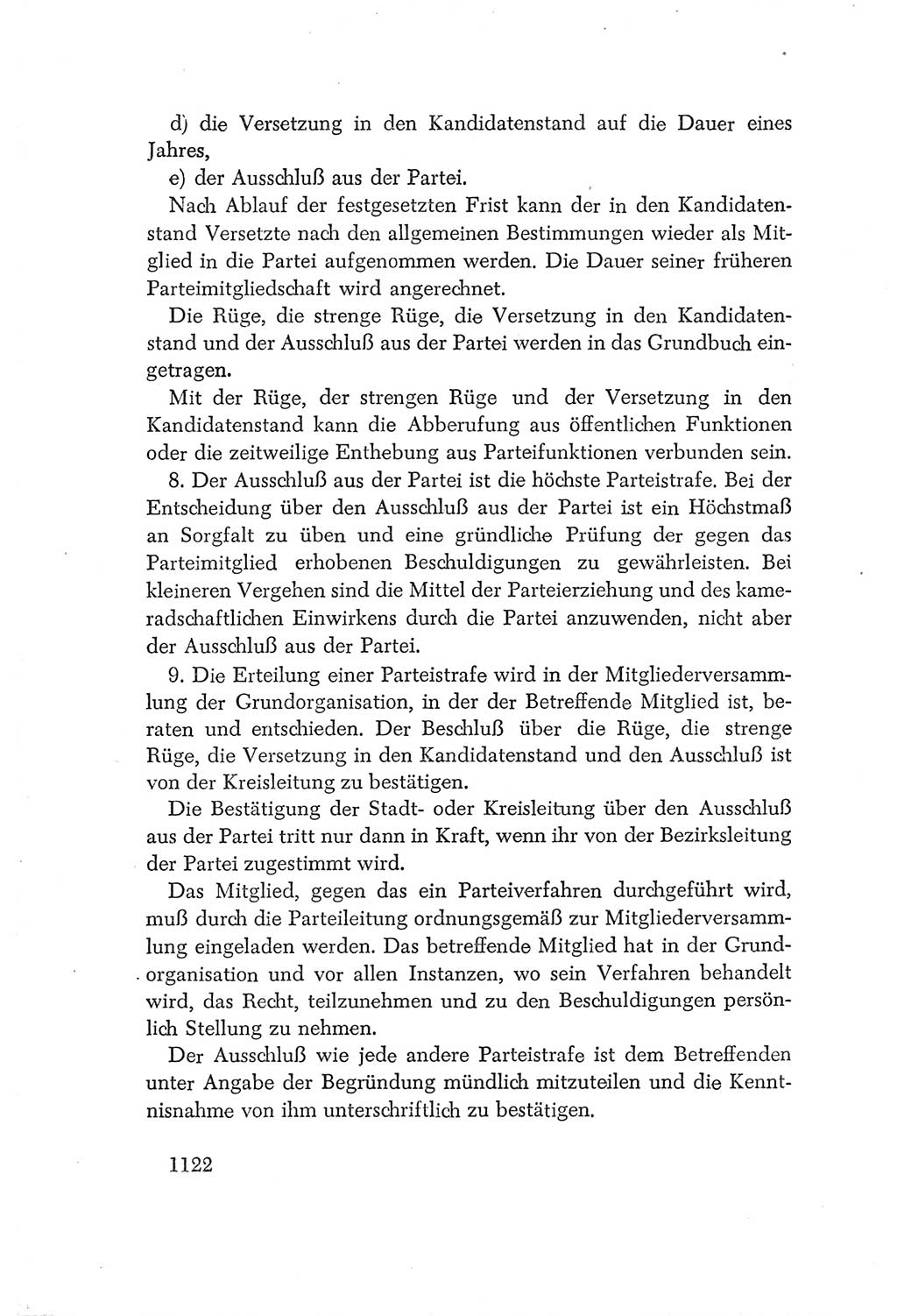 Protokoll der Verhandlungen des Ⅳ. Parteitages der Sozialistischen Einheitspartei Deutschlands (SED) [Deutsche Demokratische Republik (DDR)] 1954, Seite 1122