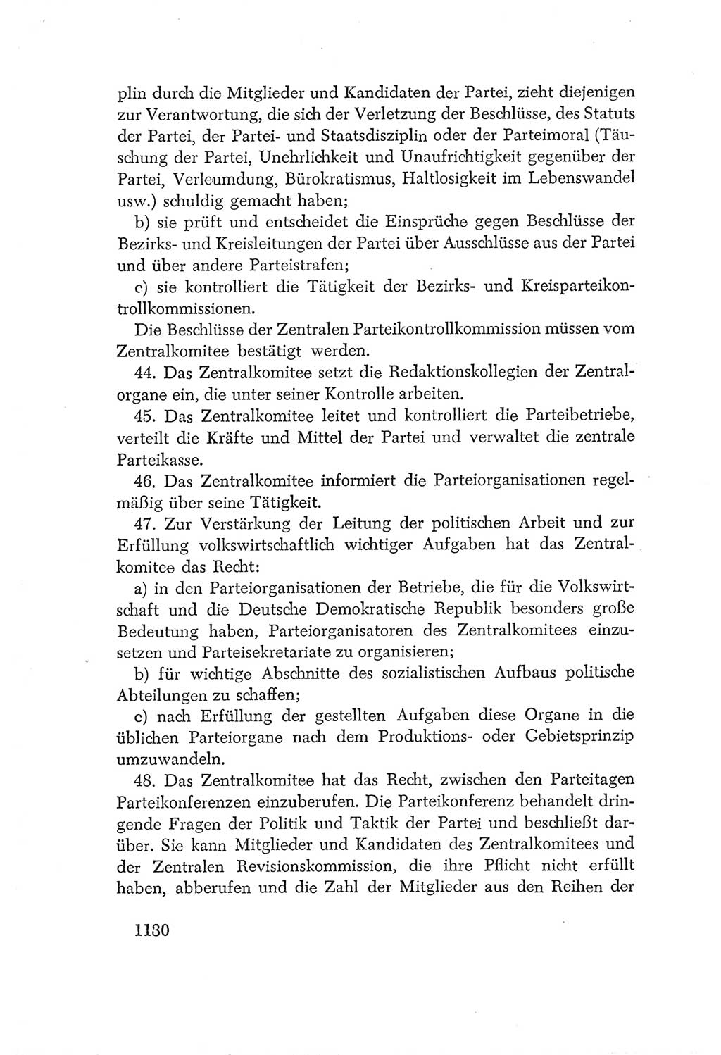 Protokoll der Verhandlungen des Ⅳ. Parteitages der Sozialistischen Einheitspartei Deutschlands (SED) [Deutsche Demokratische Republik (DDR)] 1954, Seite 1130