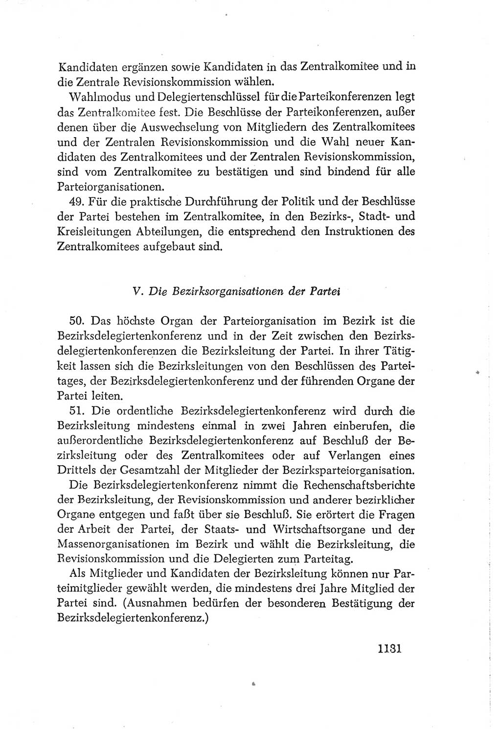 Protokoll der Verhandlungen des Ⅳ. Parteitages der Sozialistischen Einheitspartei Deutschlands (SED) [Deutsche Demokratische Republik (DDR)] 1954, Seite 1131
