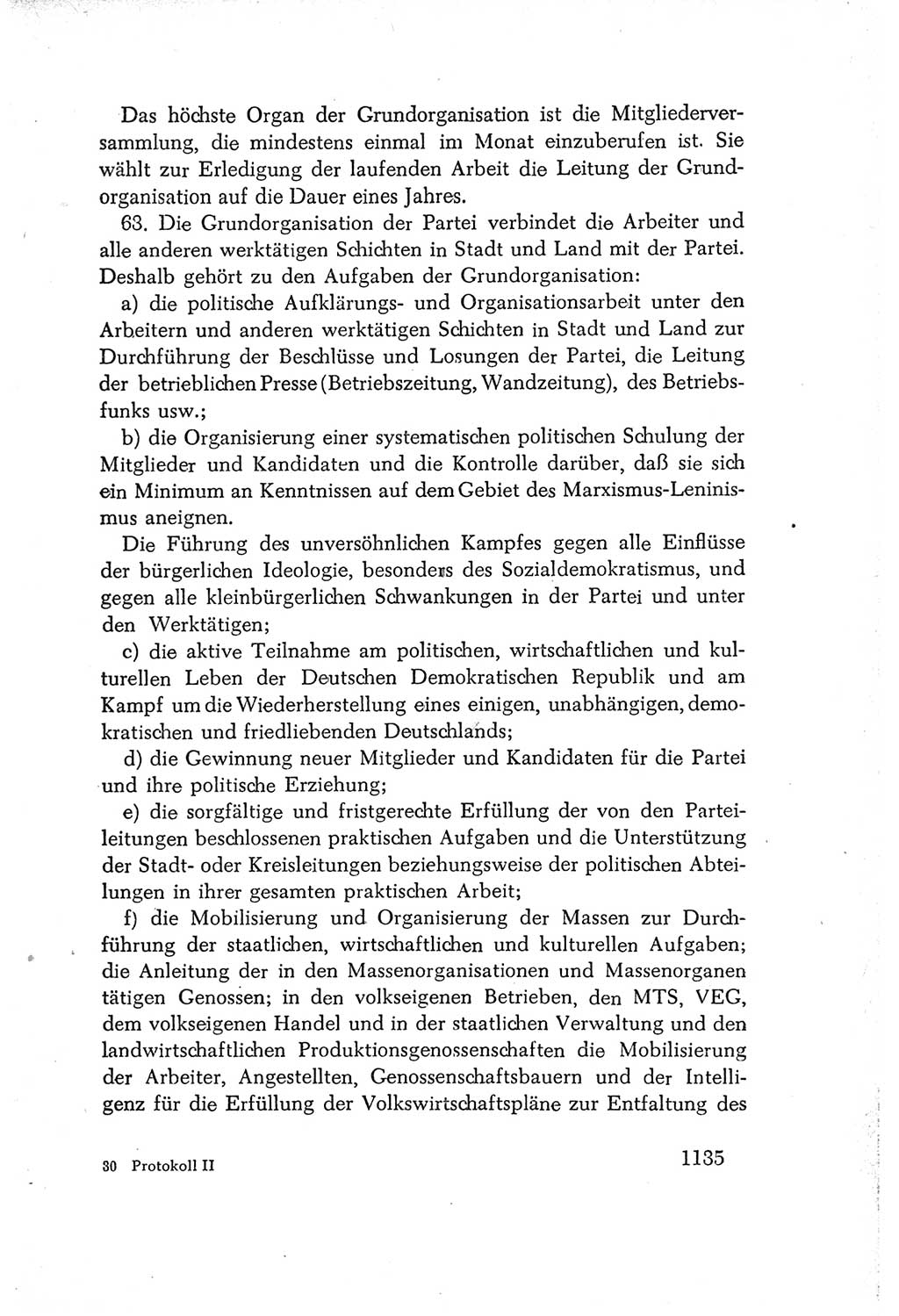 Protokoll der Verhandlungen des Ⅳ. Parteitages der Sozialistischen Einheitspartei Deutschlands (SED) [Deutsche Demokratische Republik (DDR)] 1954, Seite 1135