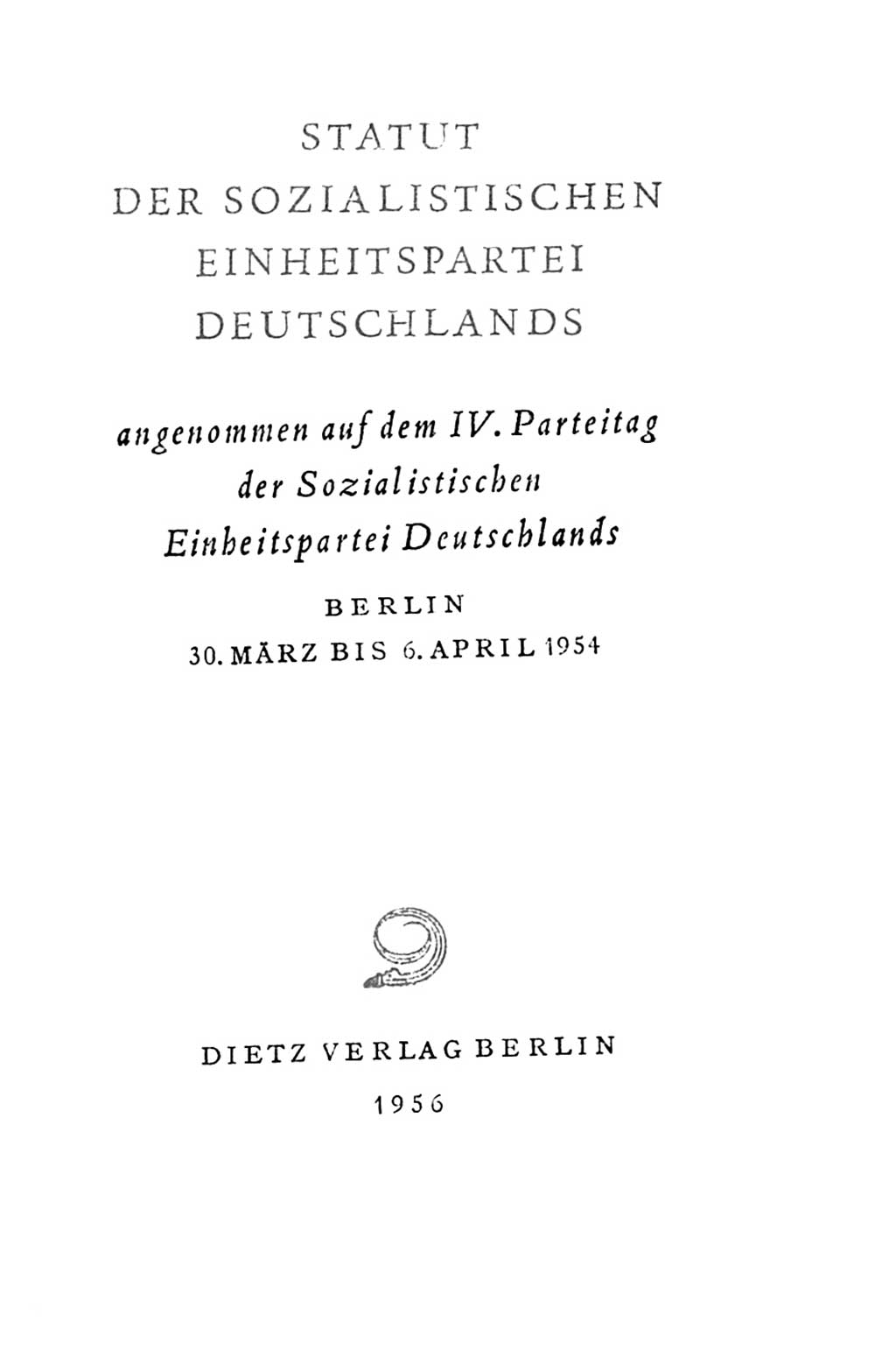 Statut der Sozialistischen Einheitspartei Deutschlands (SED) 1954, Seite 3