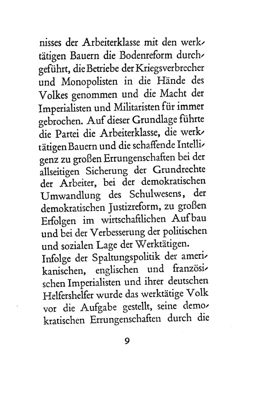 Statut der Sozialistischen Einheitspartei Deutschlands (SED) 1954, Seite 9