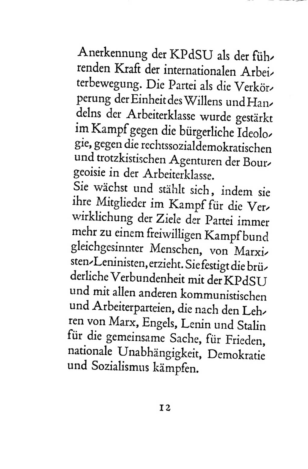 Statut der Sozialistischen Einheitspartei Deutschlands (SED) 1954, Seite 12