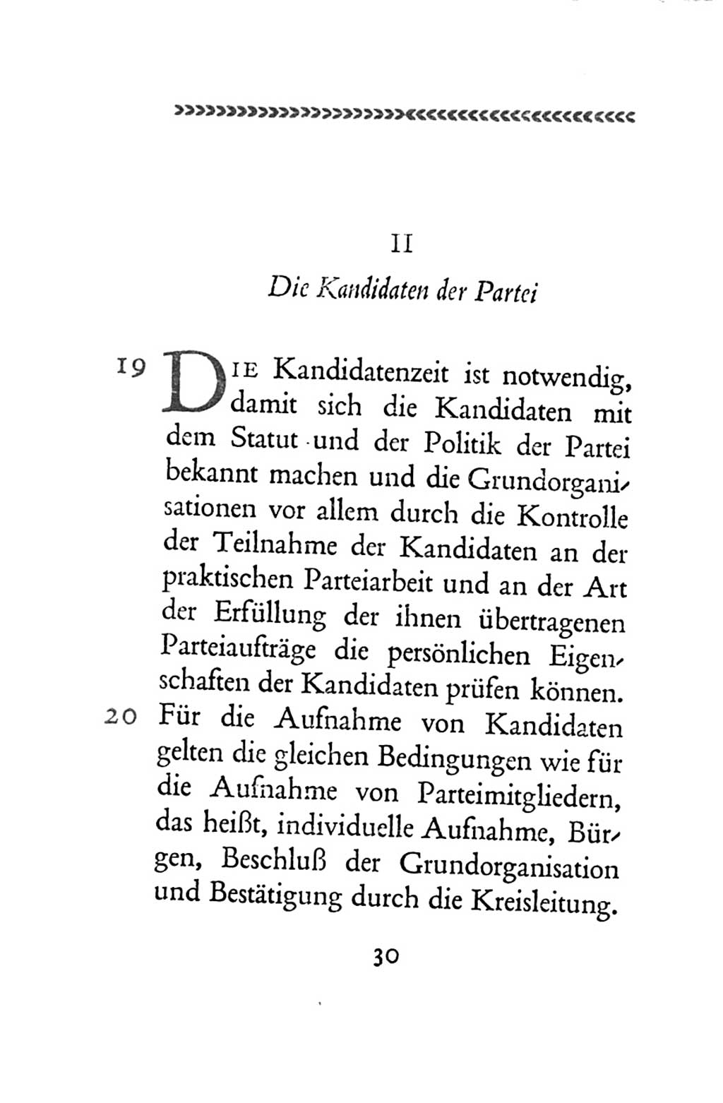 Statut der Sozialistischen Einheitspartei Deutschlands (SED) 1954, Seite 30