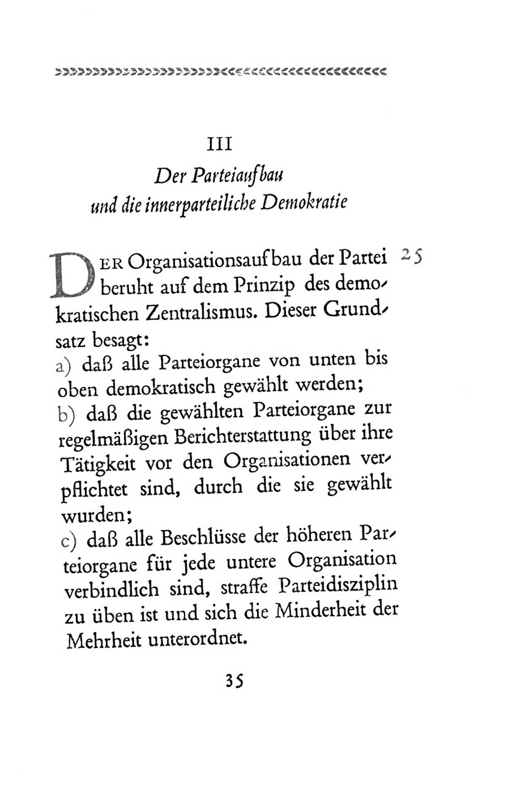 Statut der Sozialistischen Einheitspartei Deutschlands (SED) 1954, Seite 35