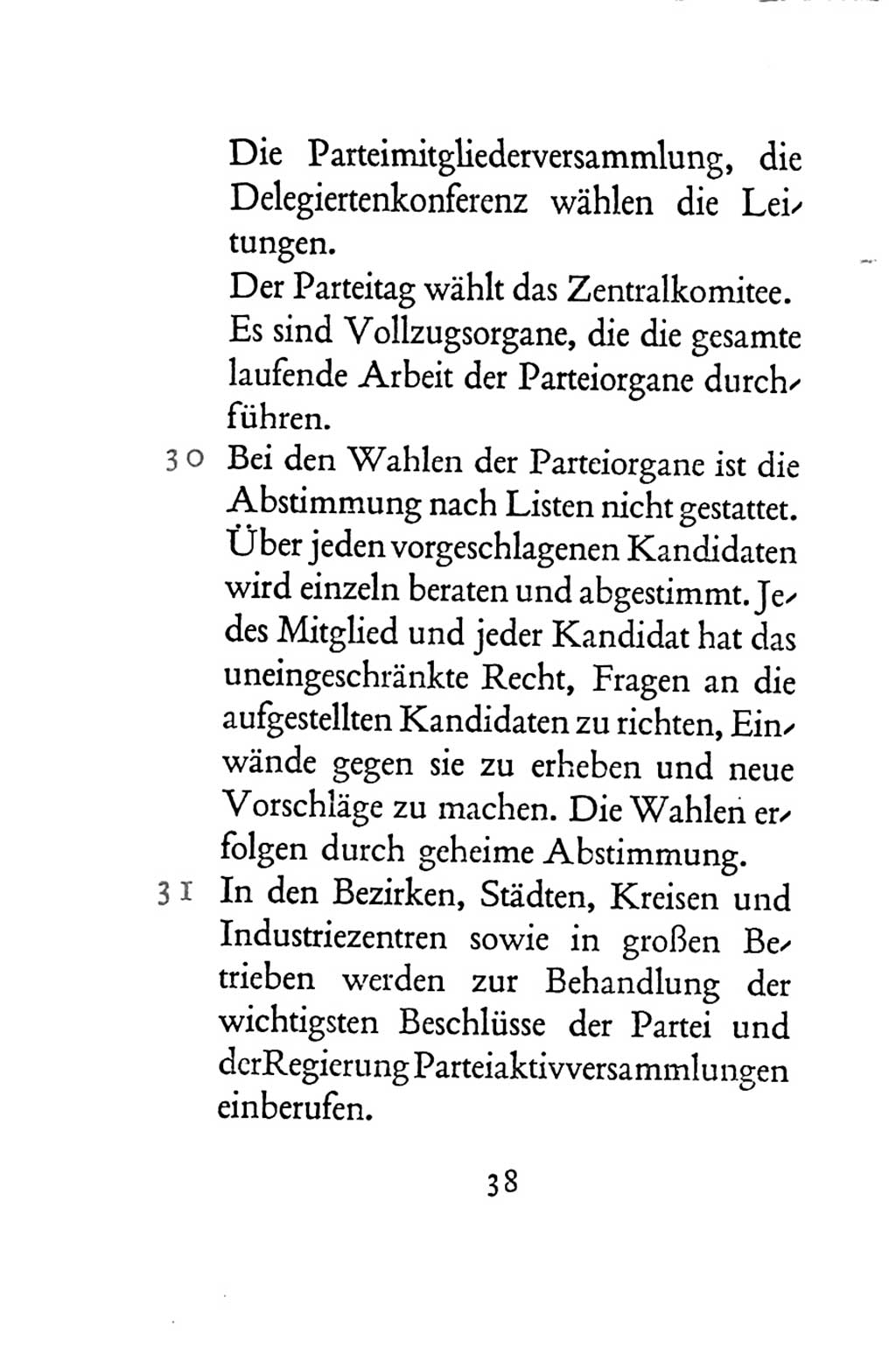 Statut der Sozialistischen Einheitspartei Deutschlands (SED) 1954, Seite 38