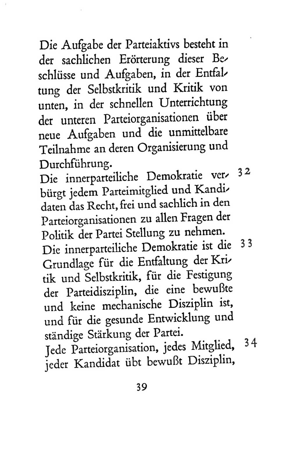 Statut der Sozialistischen Einheitspartei Deutschlands (SED) 1954, Seite 39