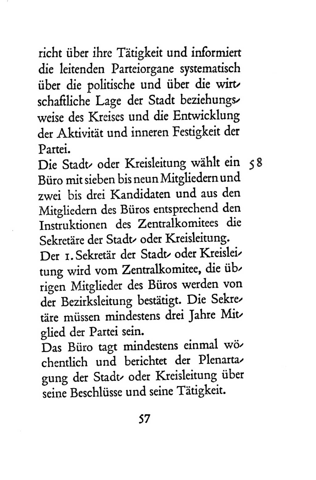 Statut der Sozialistischen Einheitspartei Deutschlands (SED) 1954, Seite 57