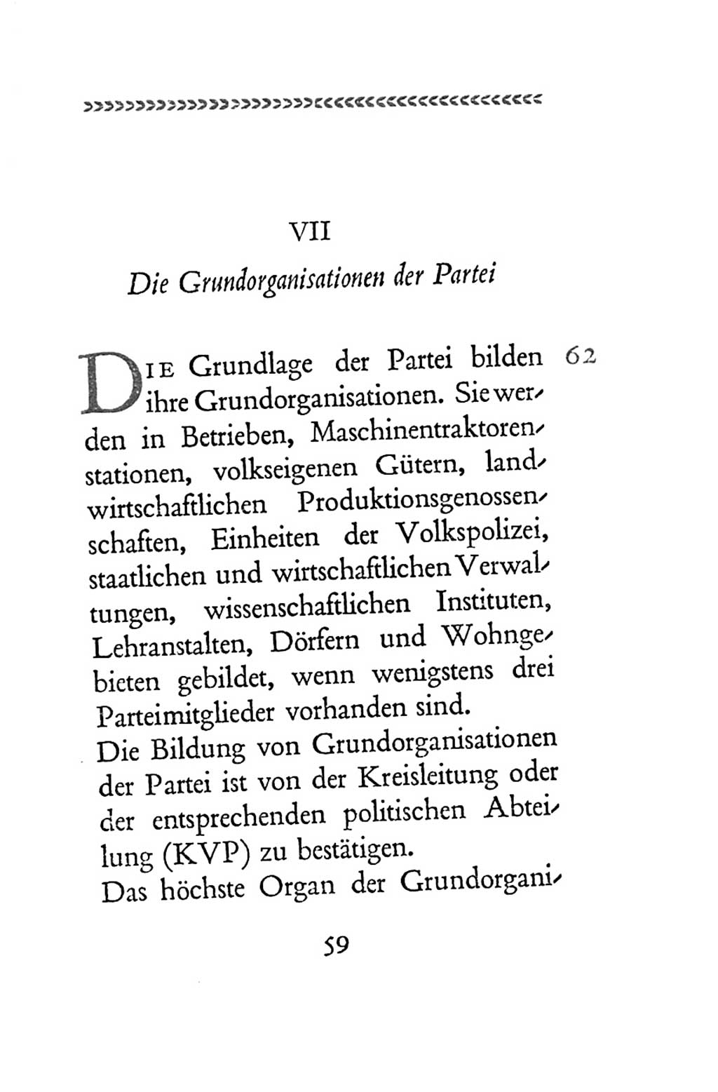 Statut der Sozialistischen Einheitspartei Deutschlands (SED) 1954, Seite 59