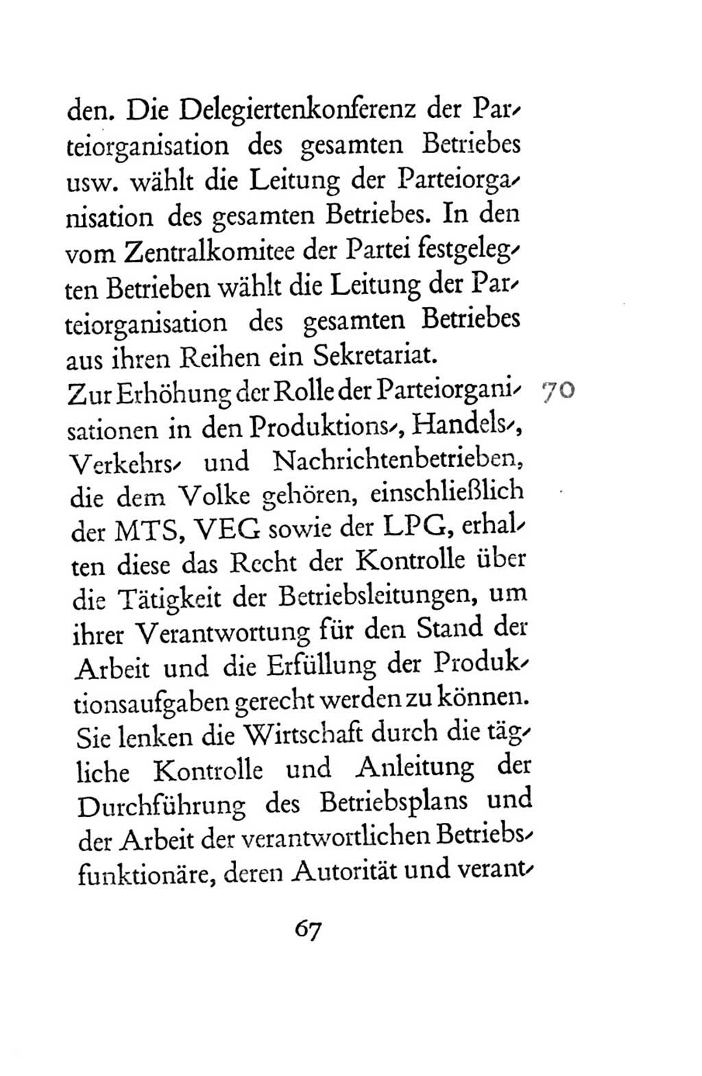 Statut der Sozialistischen Einheitspartei Deutschlands (SED) 1954, Seite 67