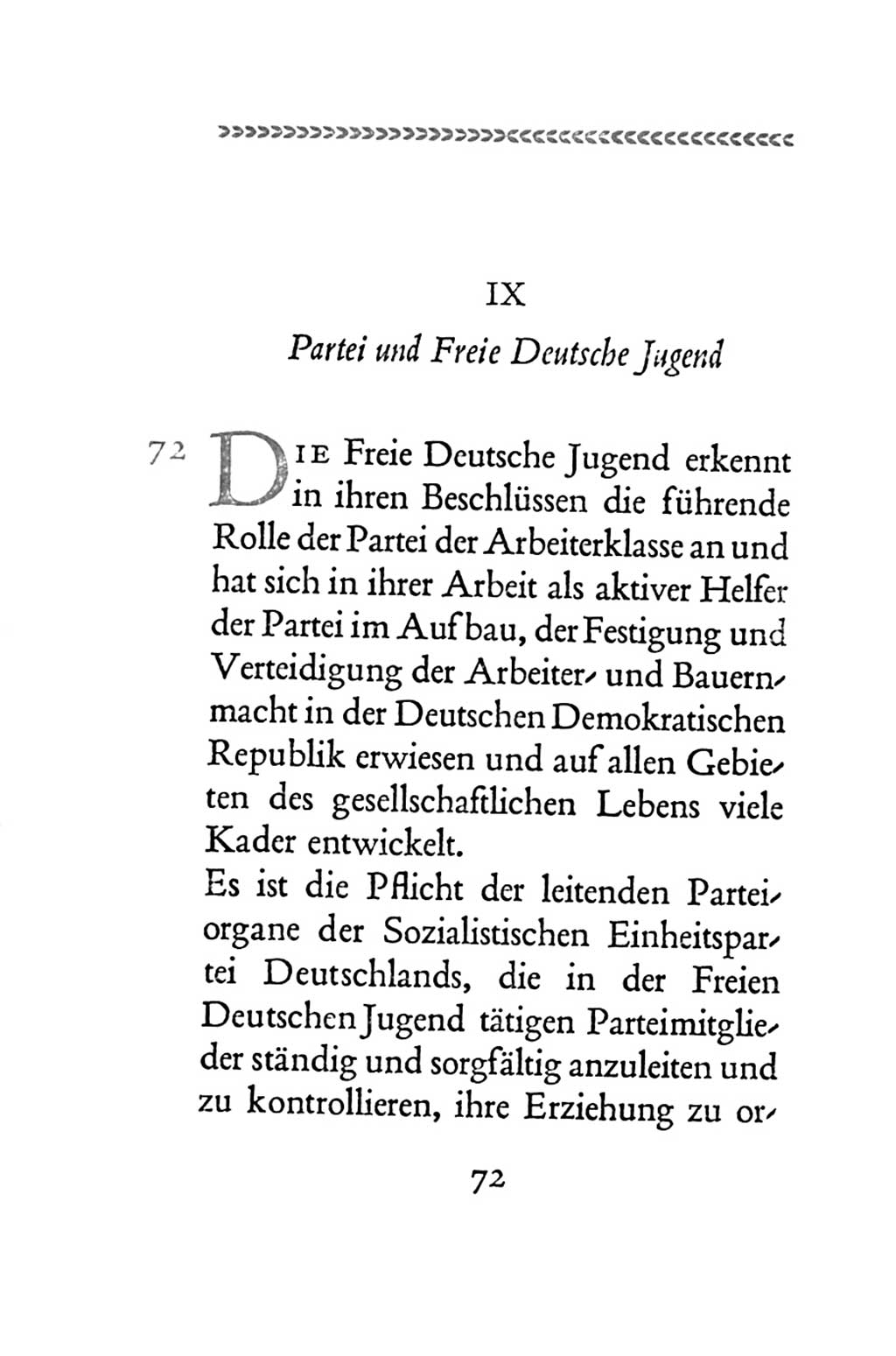 Statut der Sozialistischen Einheitspartei Deutschlands (SED) 1954, Seite 72