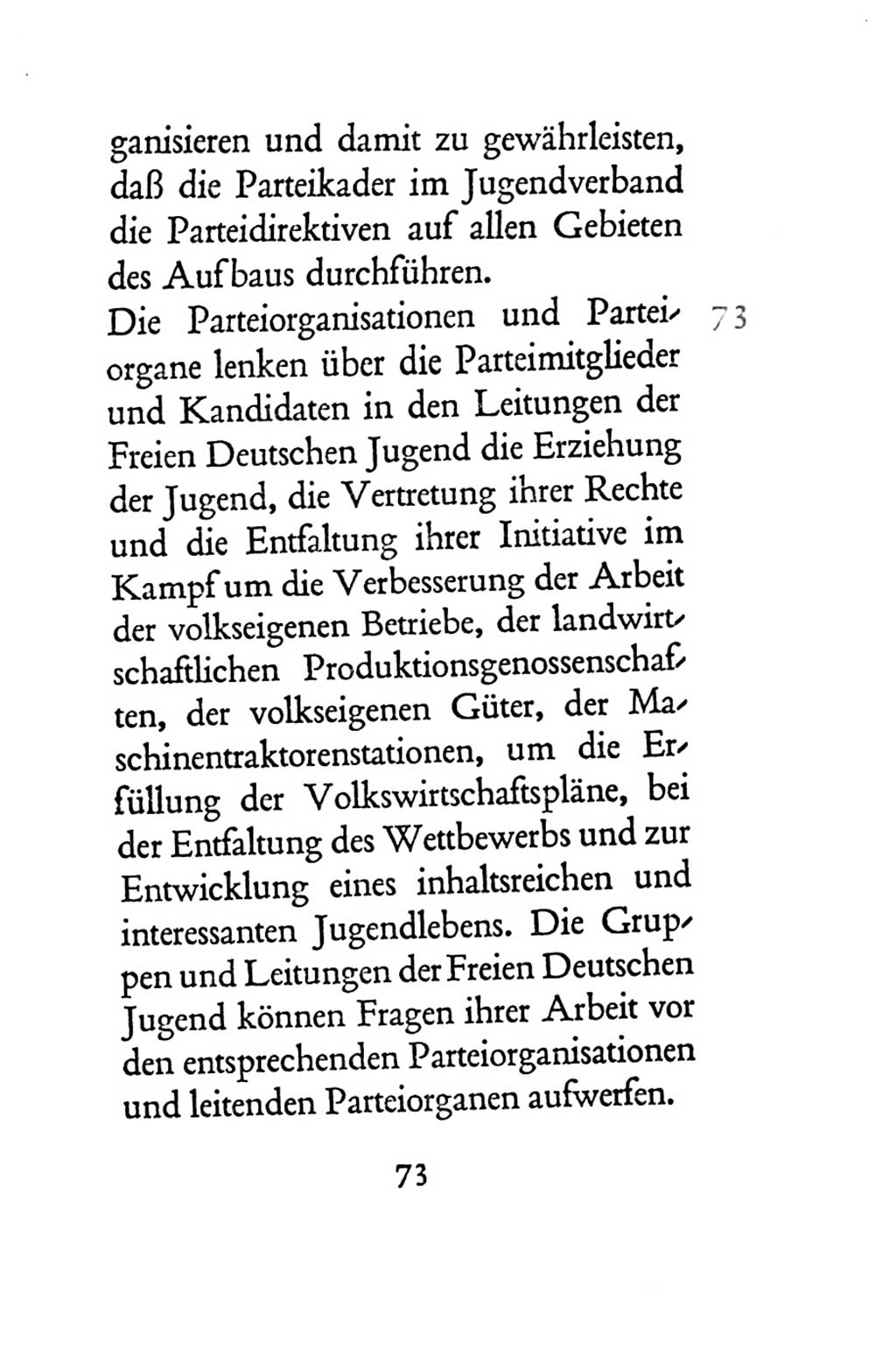 Statut der Sozialistischen Einheitspartei Deutschlands (SED) 1954, Seite 73