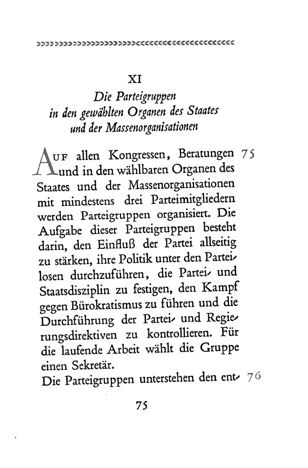 Statut der Sozialistischen Einheitspartei Deutschlands (SED) 1954, Seite 75