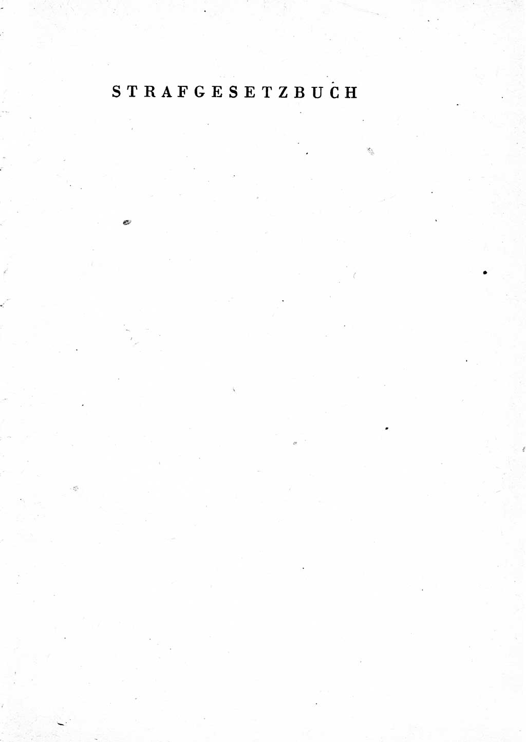 Einleitung Strafgesetzbuch (StGB) und andere Strafgesetze [Deutsche Demokratische Republik (DDR)] 1954, Seite 1 (Einl. StGB Strafges. DDR 1954, S. 1)